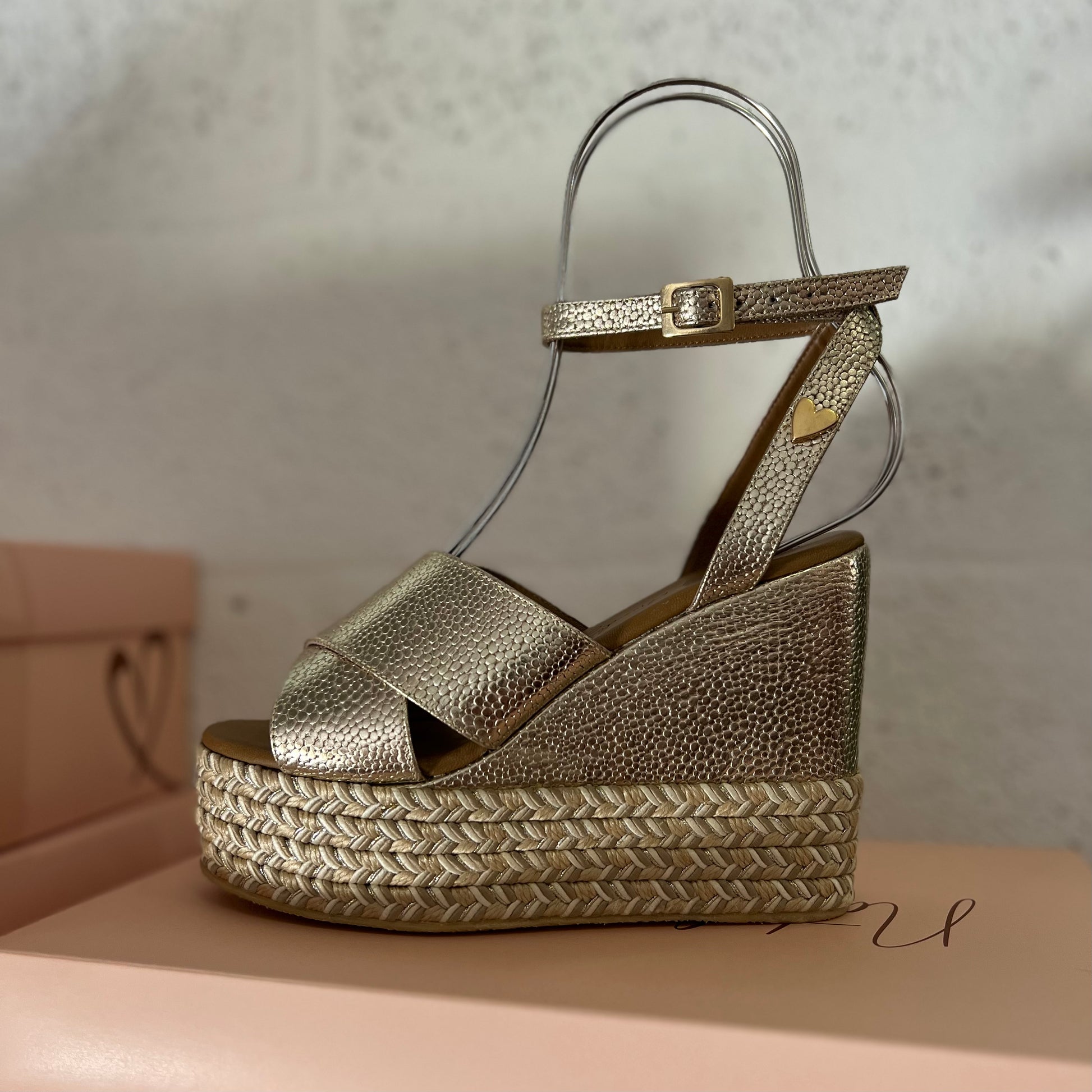 Masha Sandals Gold - Leather
