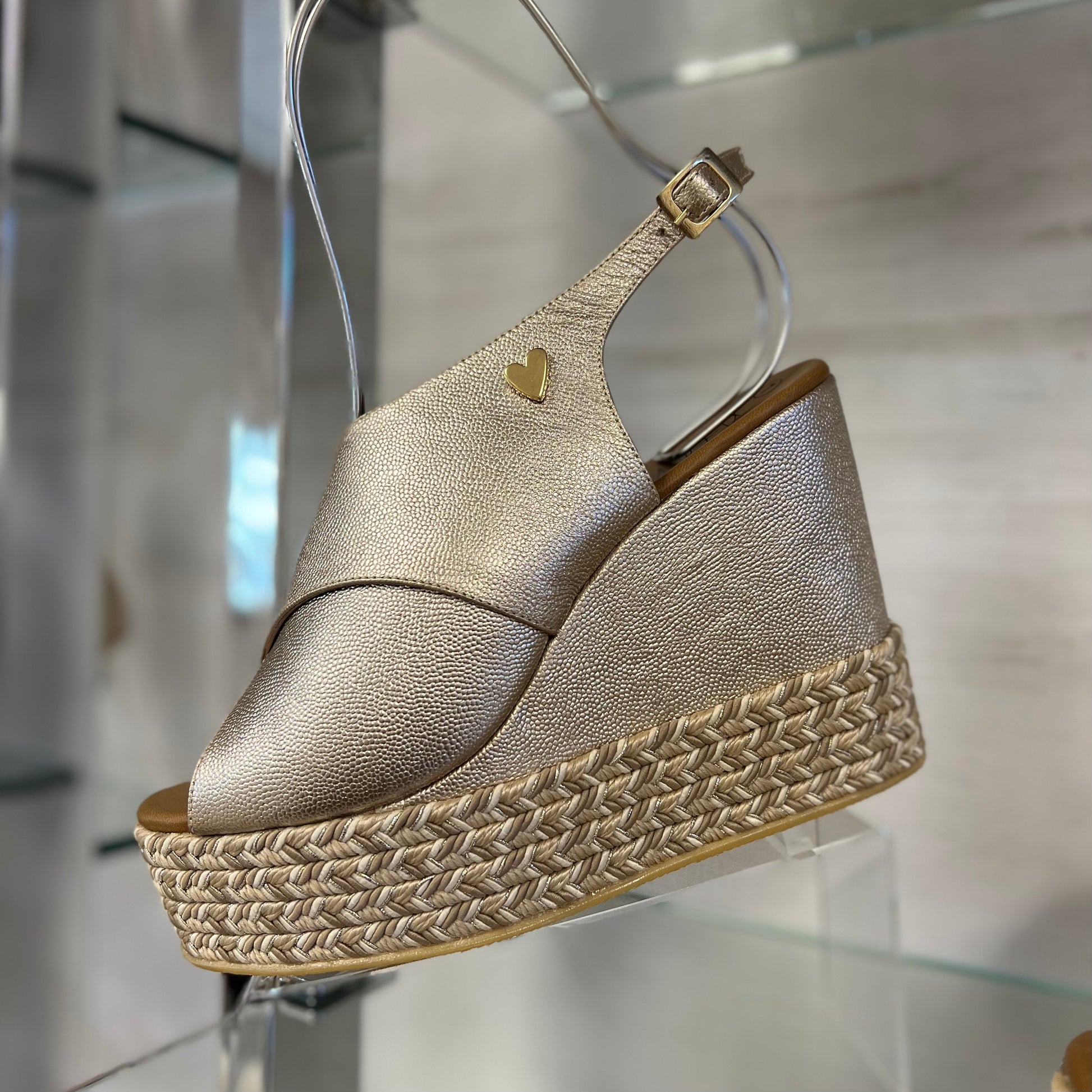  Tasya Sandals Gold - Leather