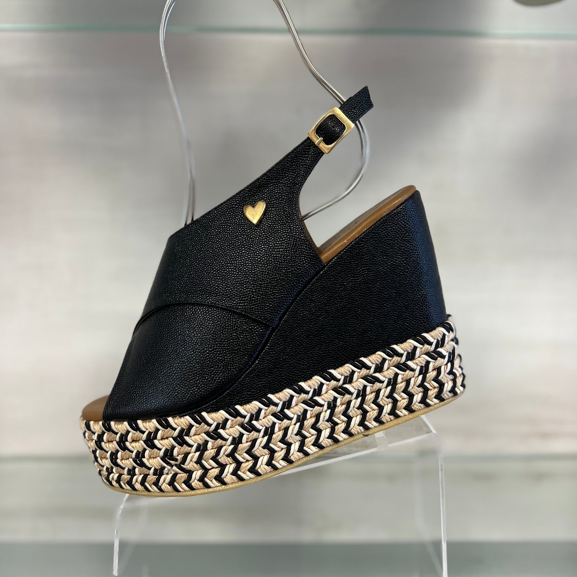 Tasya Sandals Black - Leather