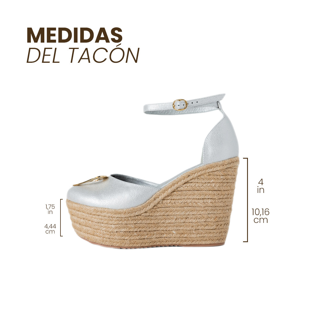 Love Espadrilles - Silver Dual - [ No Return - No Exchange ]