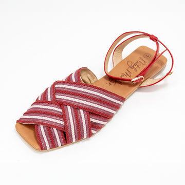 Veronica Flats Sandals - Red Wine [ PRE ORDER ]