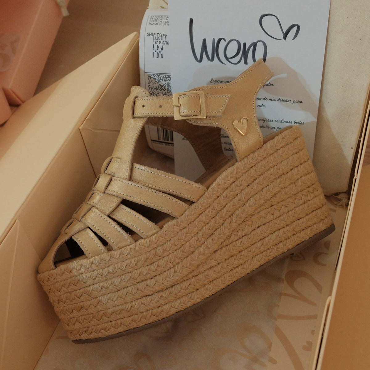 Elena Espadrilles - Gold