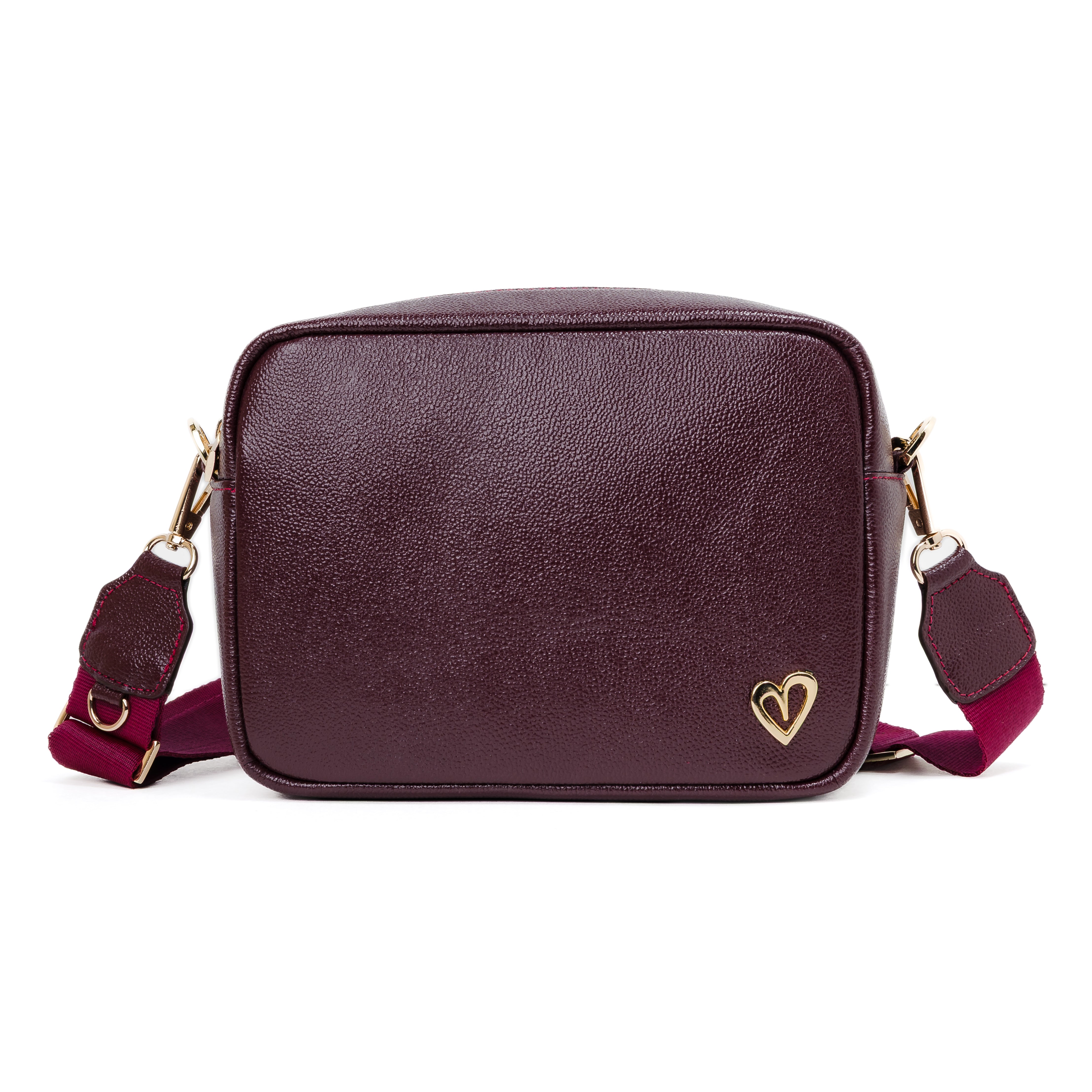 Carlotha Crossbody Bag Burgundy Genuine Leather - Main Image