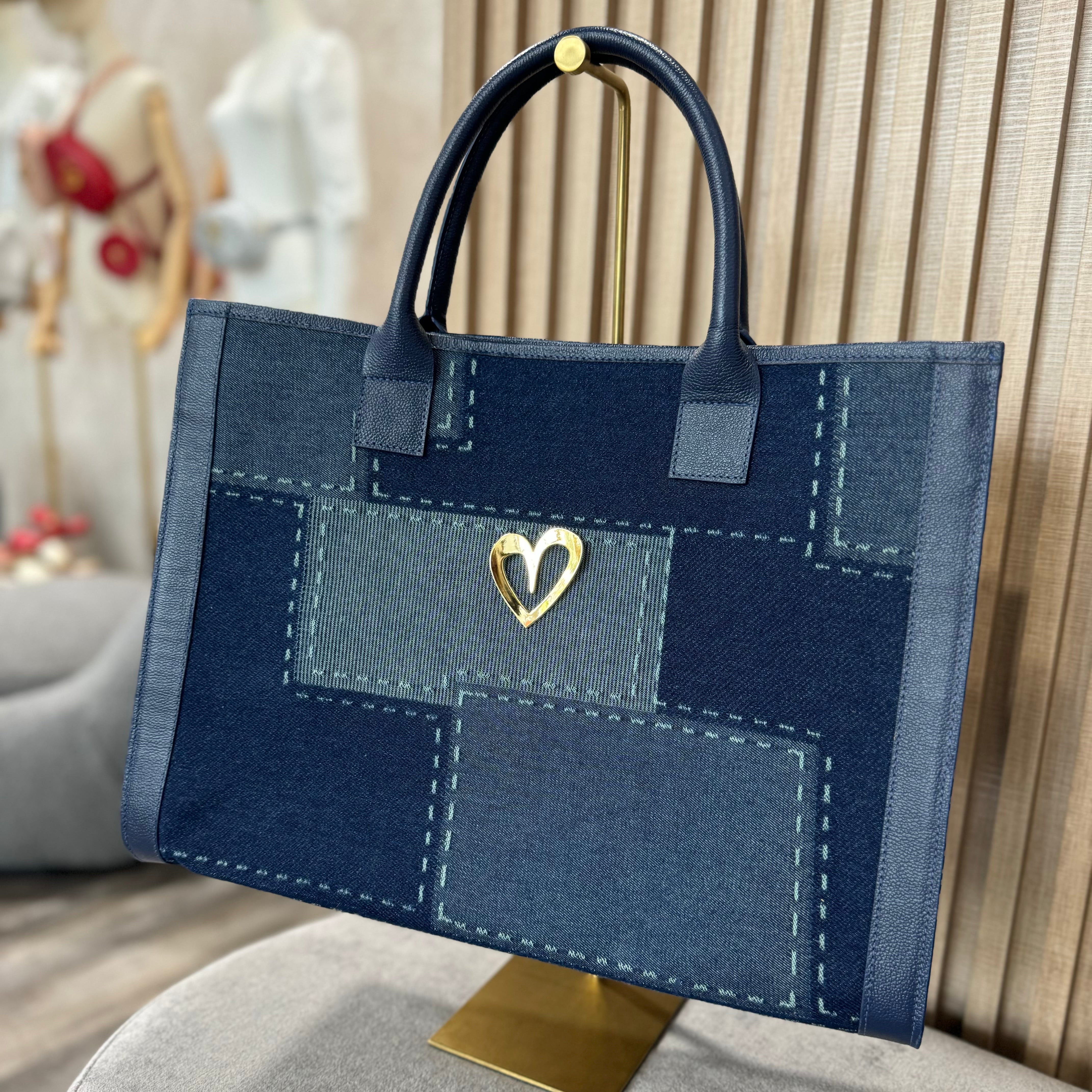 Sienna Tote Bag - Denim [ Big ]