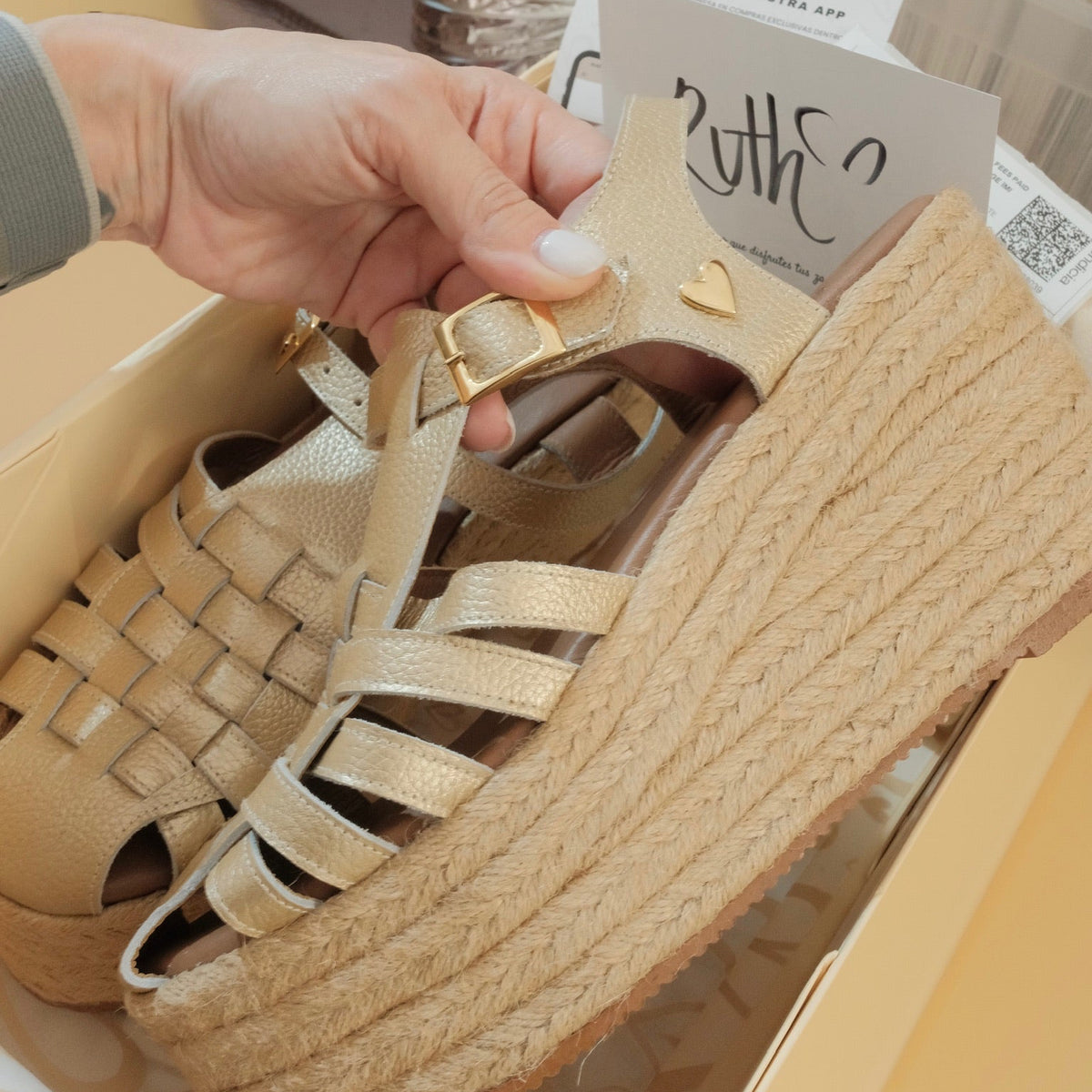 Elena Espadrilles - Gold