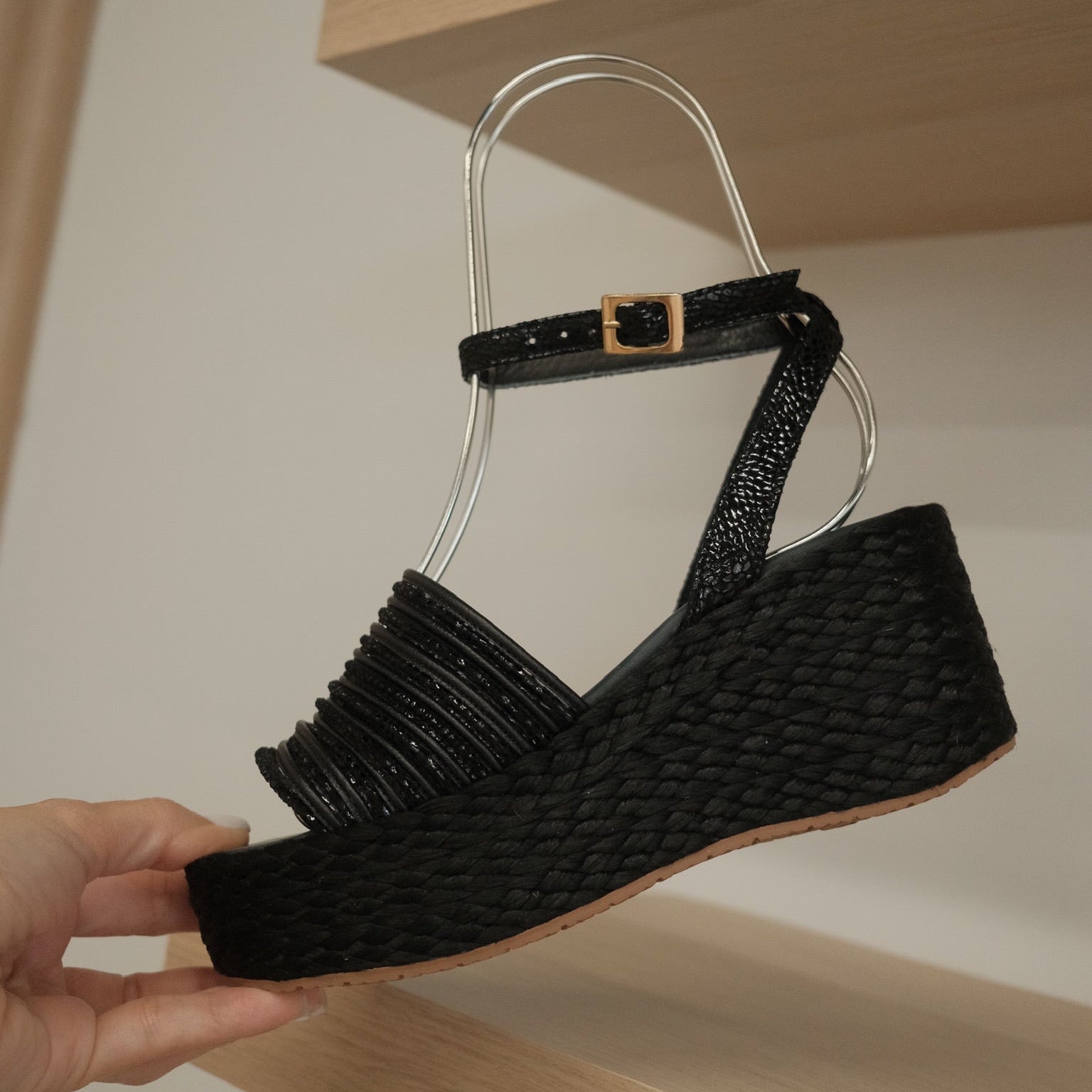 Holly Black Espadrilles - Low High