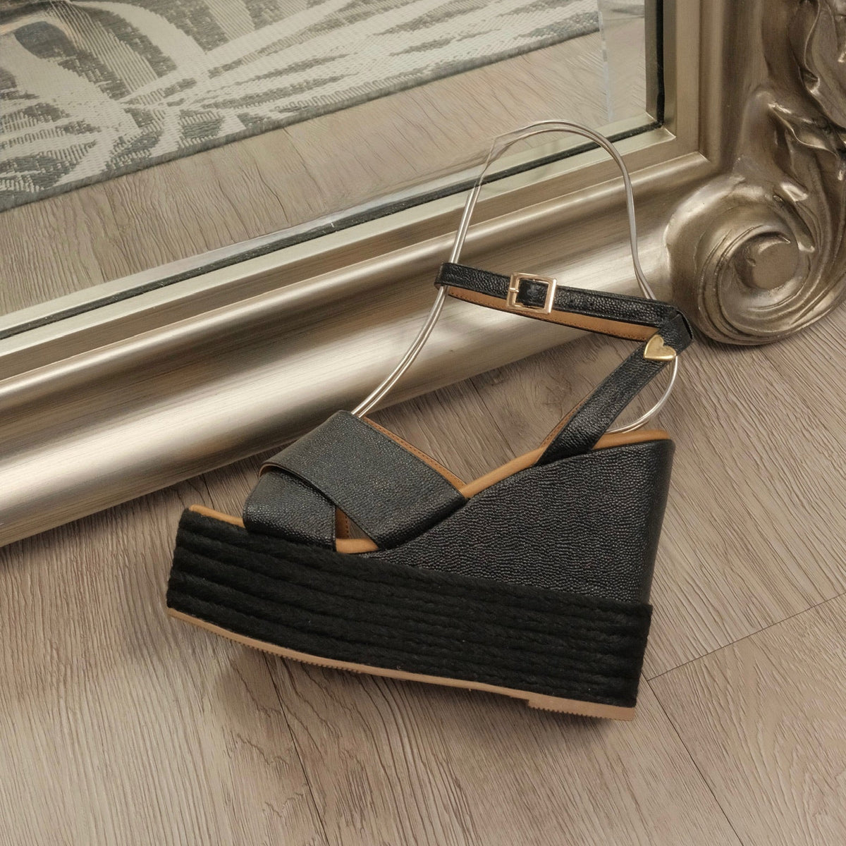 Masha Sandals Total Black - Leather