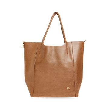 Parker Tote Leather Bag - Brown