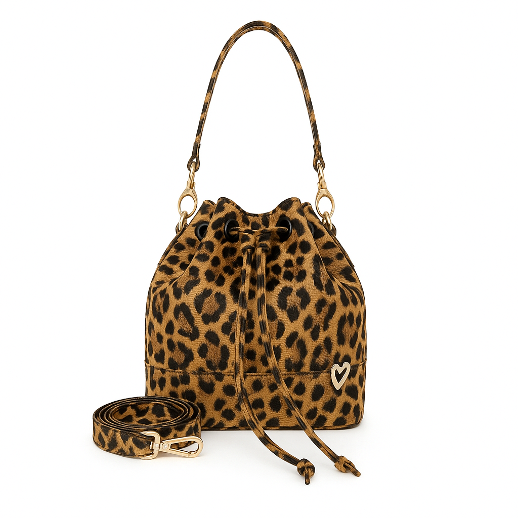 Bolso saco Molly Dual - Leopardo [ Mini ]