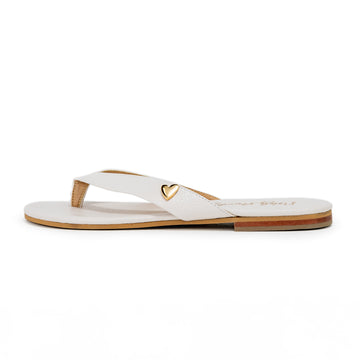 Antonella Flats Sandals - Ivory