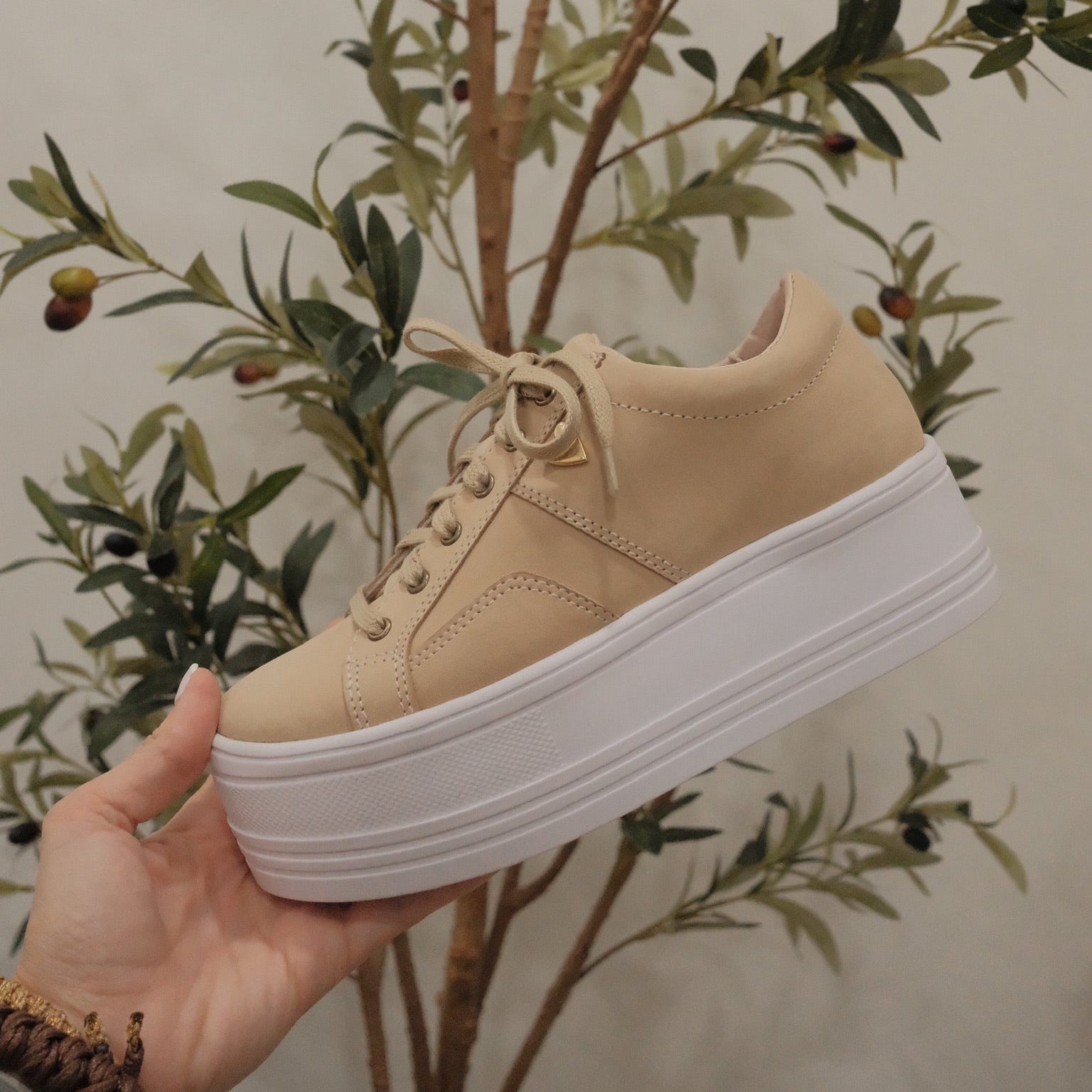 Hannan Sneakers - Beige Espuma