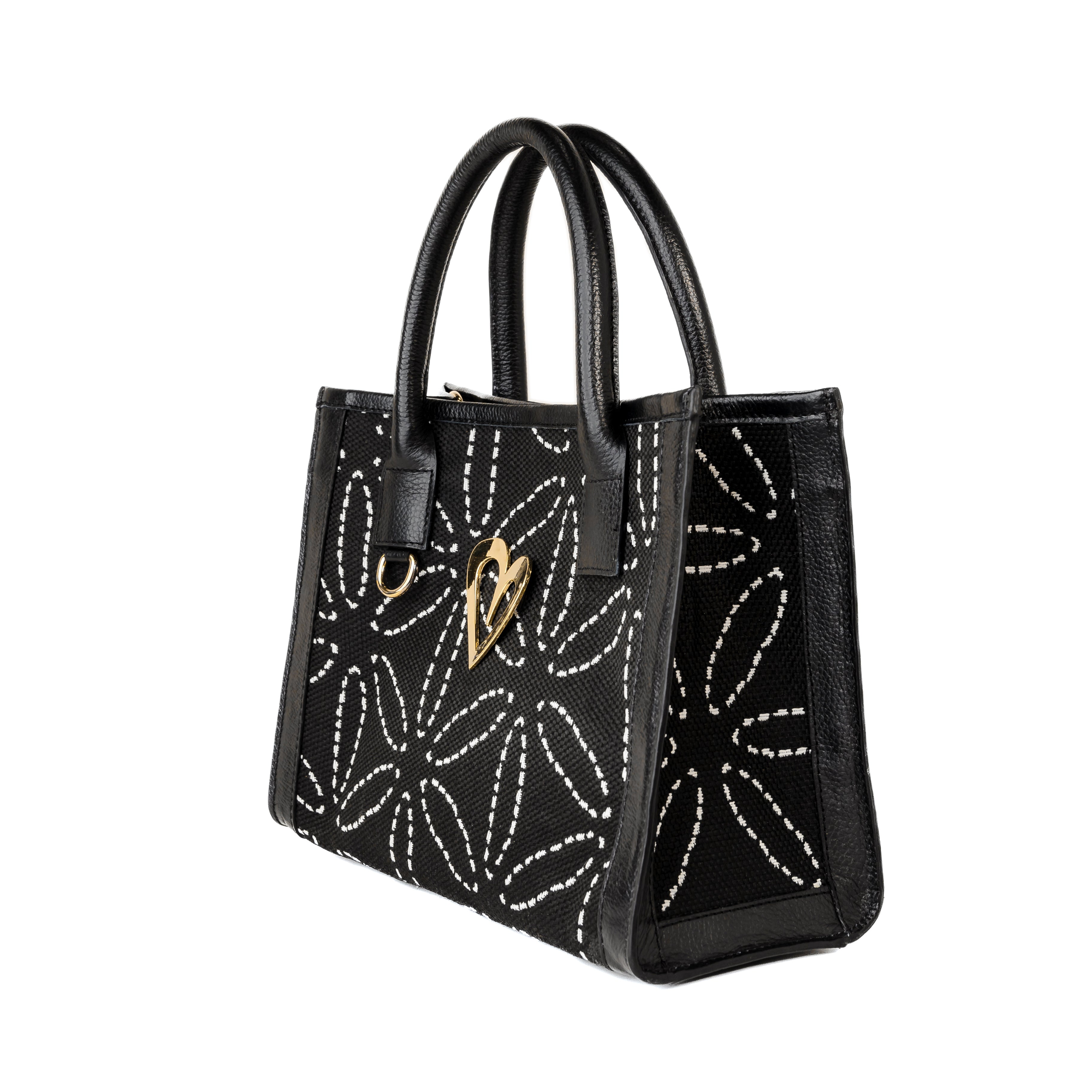 Sienna Tote Bag - Black and White [ Small ]