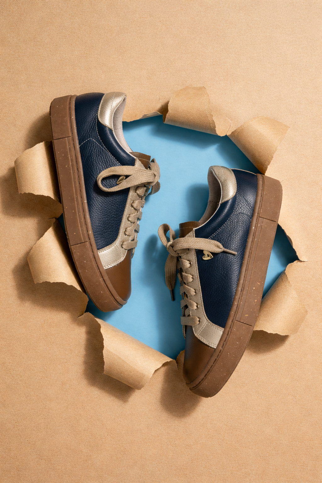 Gaia Sneakers - Blue Cocoa