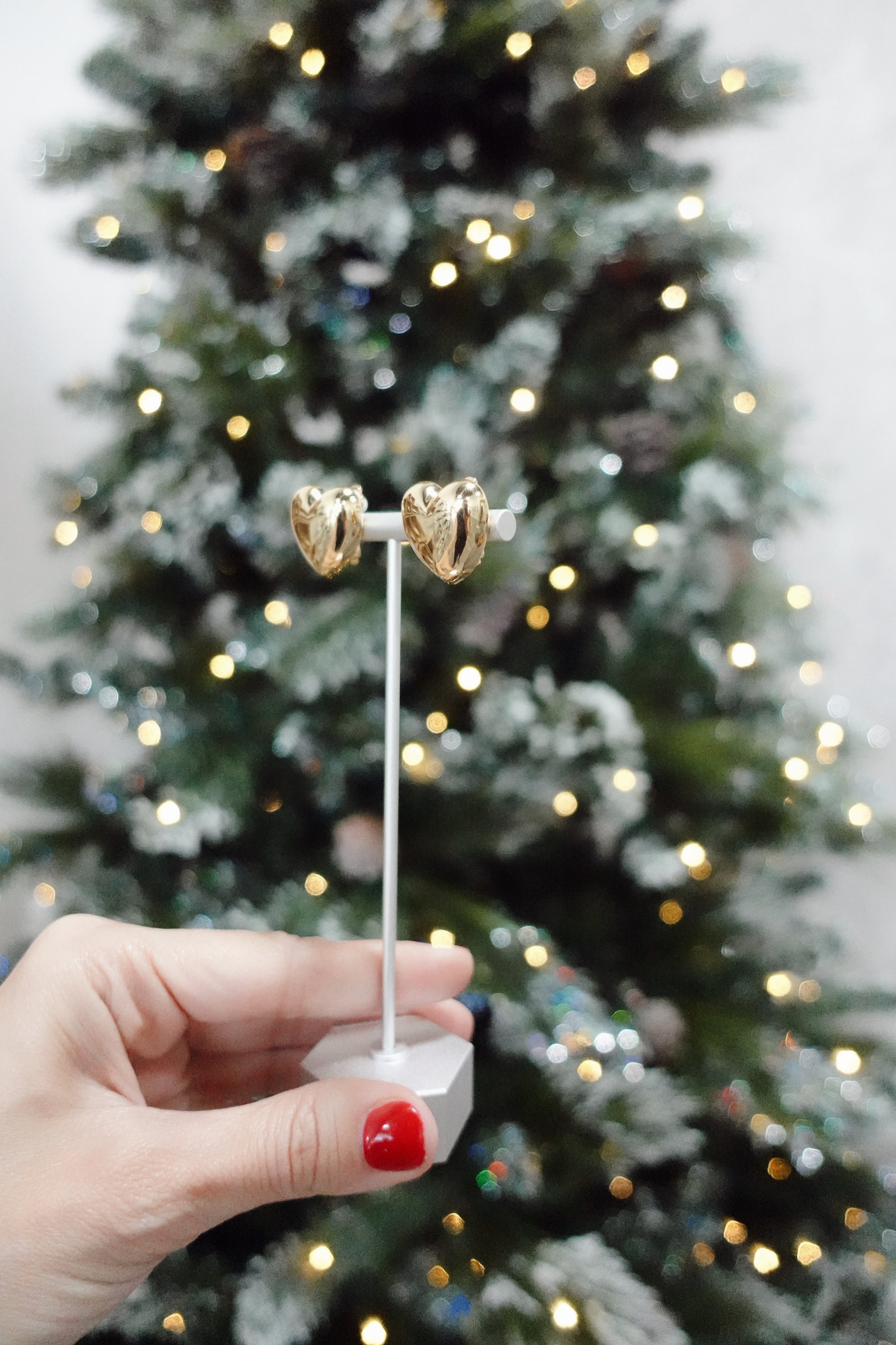 Heart earrings - Big size