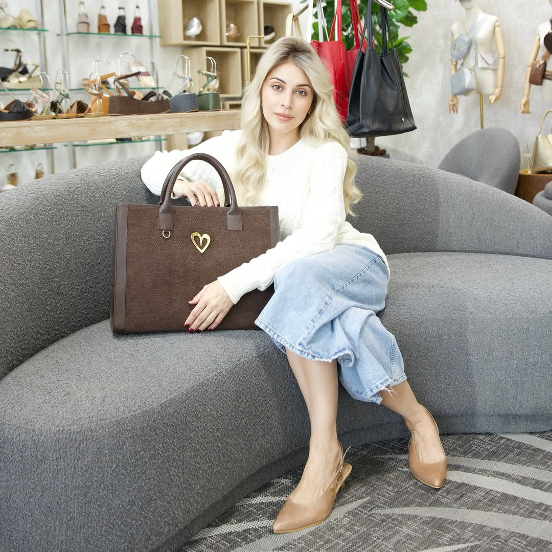 Bolso tote Sienna - Marrón [ Grande ]