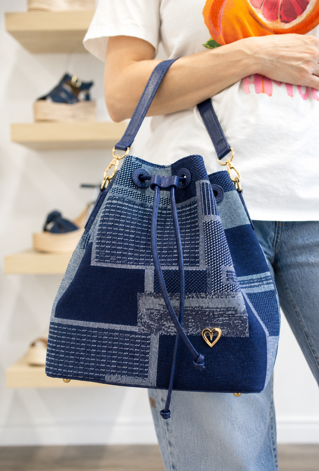 Molly Bucket Dual Bag - Denim
