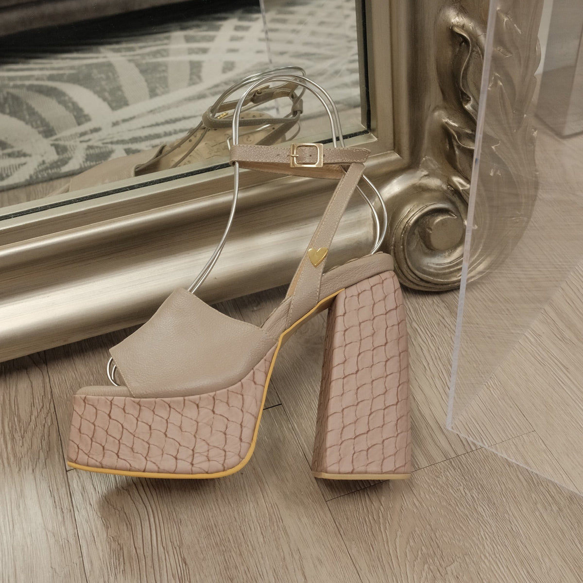 Amara High Heels - Soft Taupe
