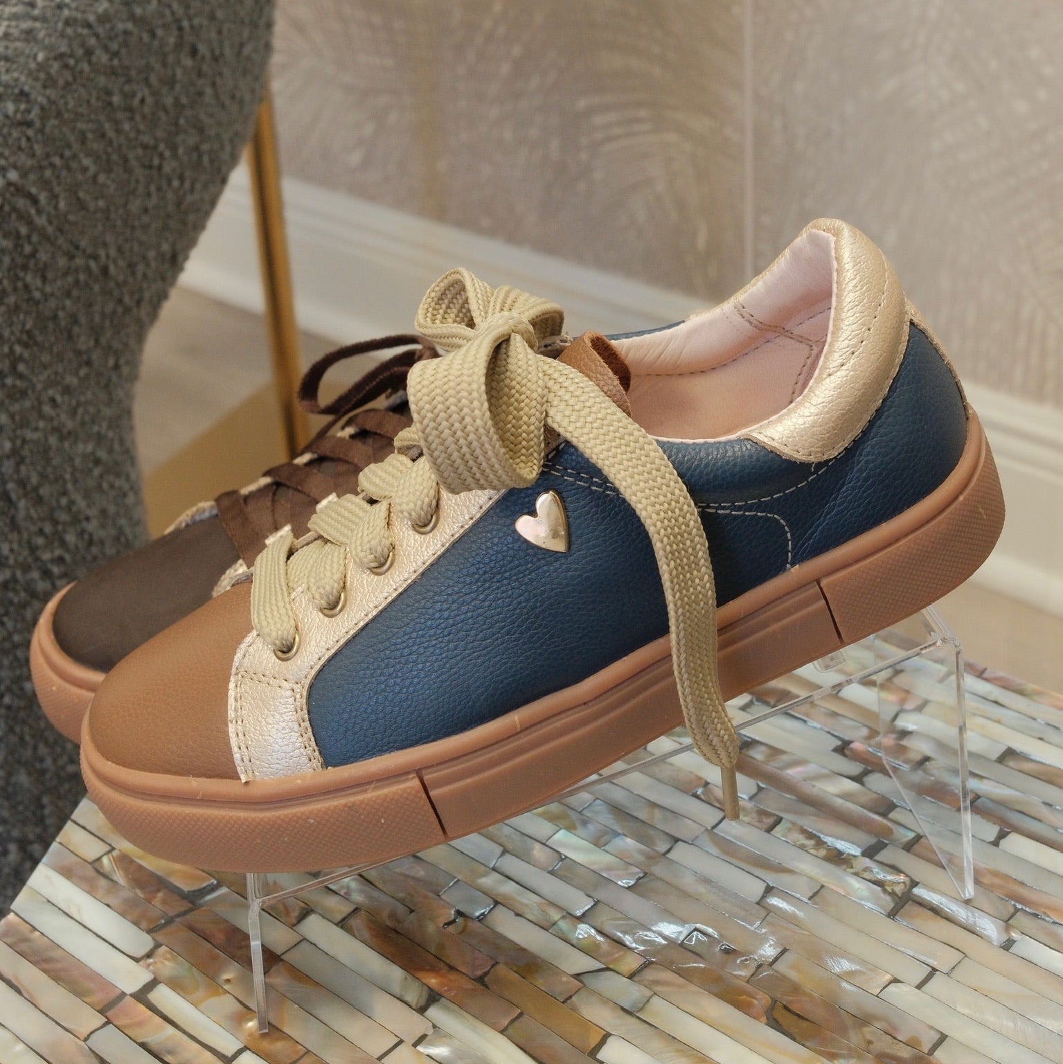 Gaia Sneakers - Blue Cocoa
