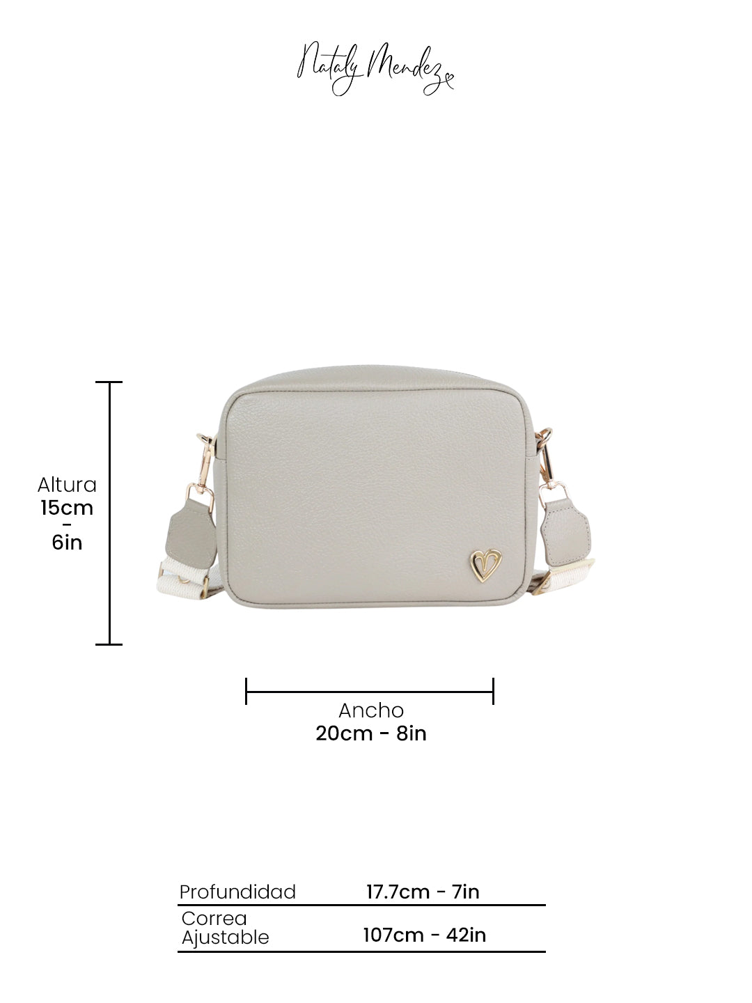 Carlotha Crossbody Bag - Soft Taupe