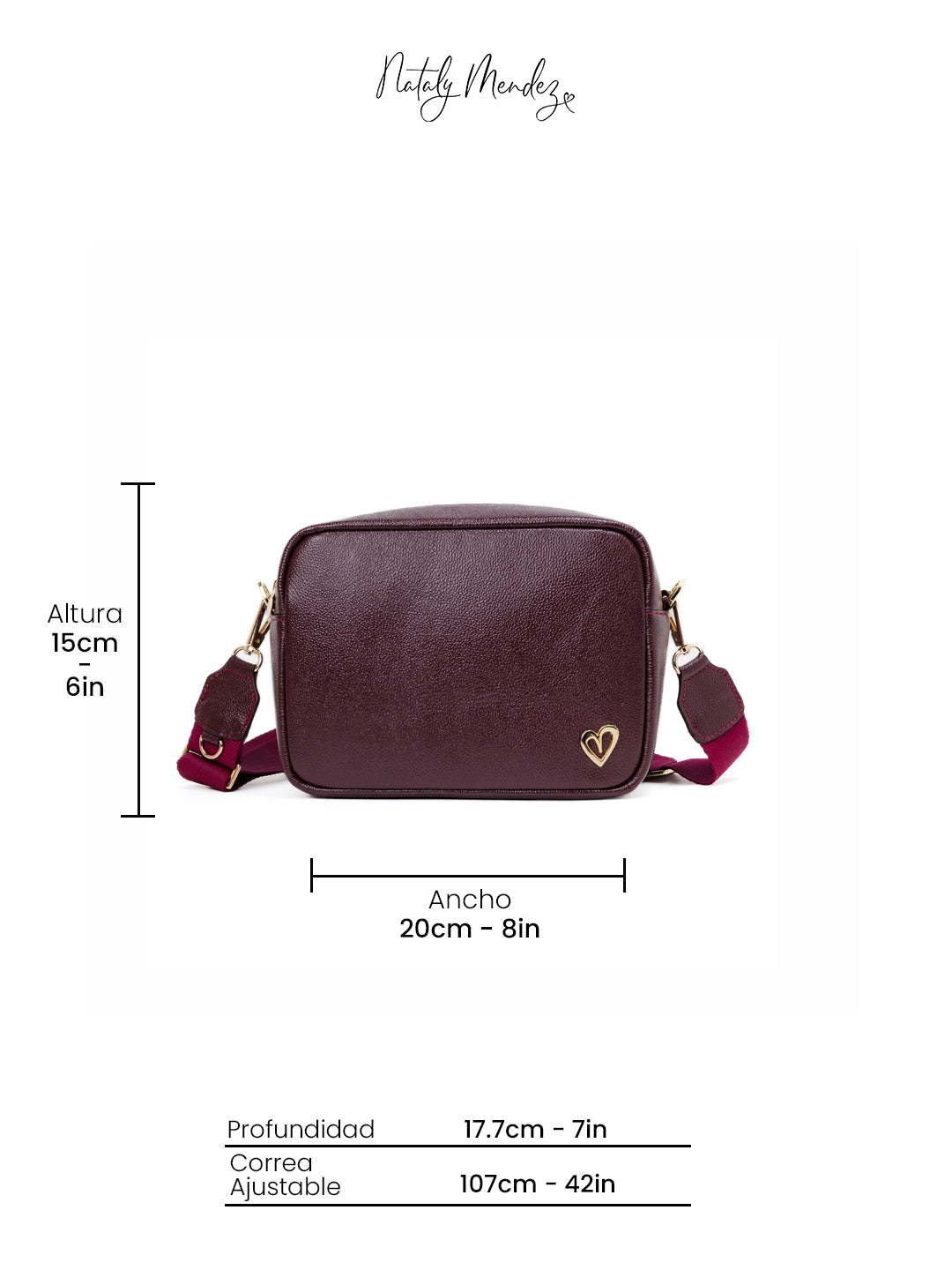 Carlotha Crossbody Bag - Burgundy