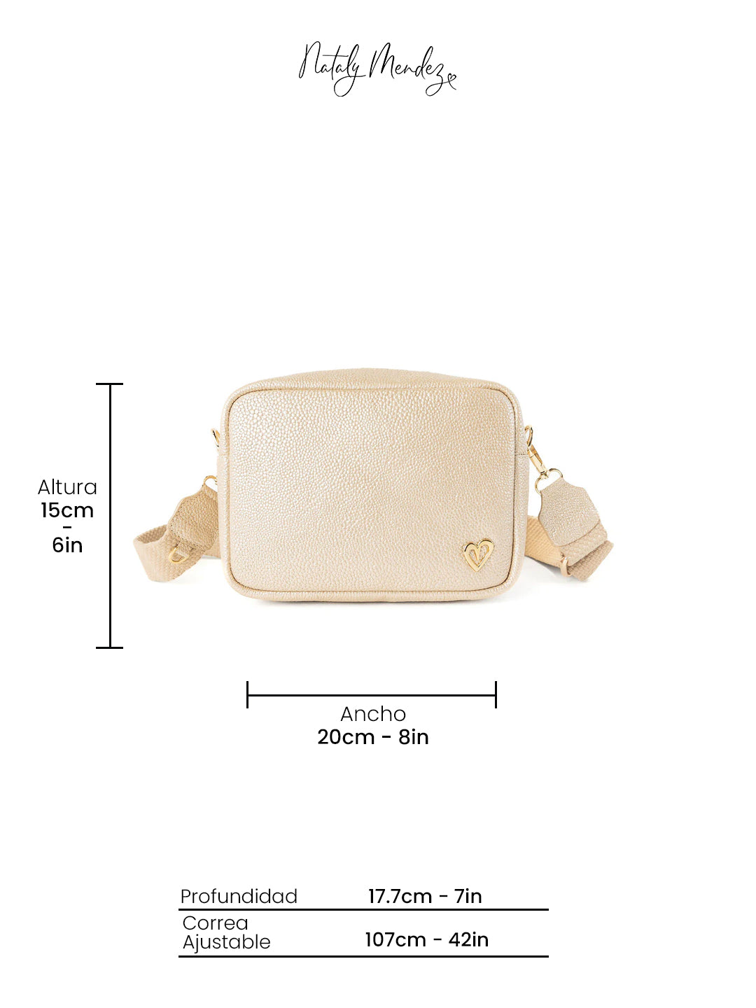 Carlotha Crossbody Bag - Gold