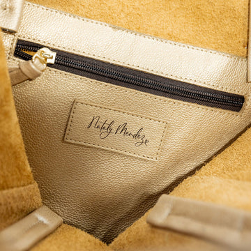 Parker Tote Leather Bag - Gold - Pre Order