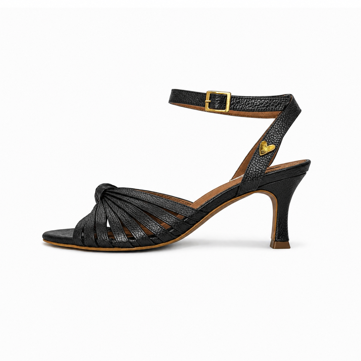 Rhina Heel Sandals - Black