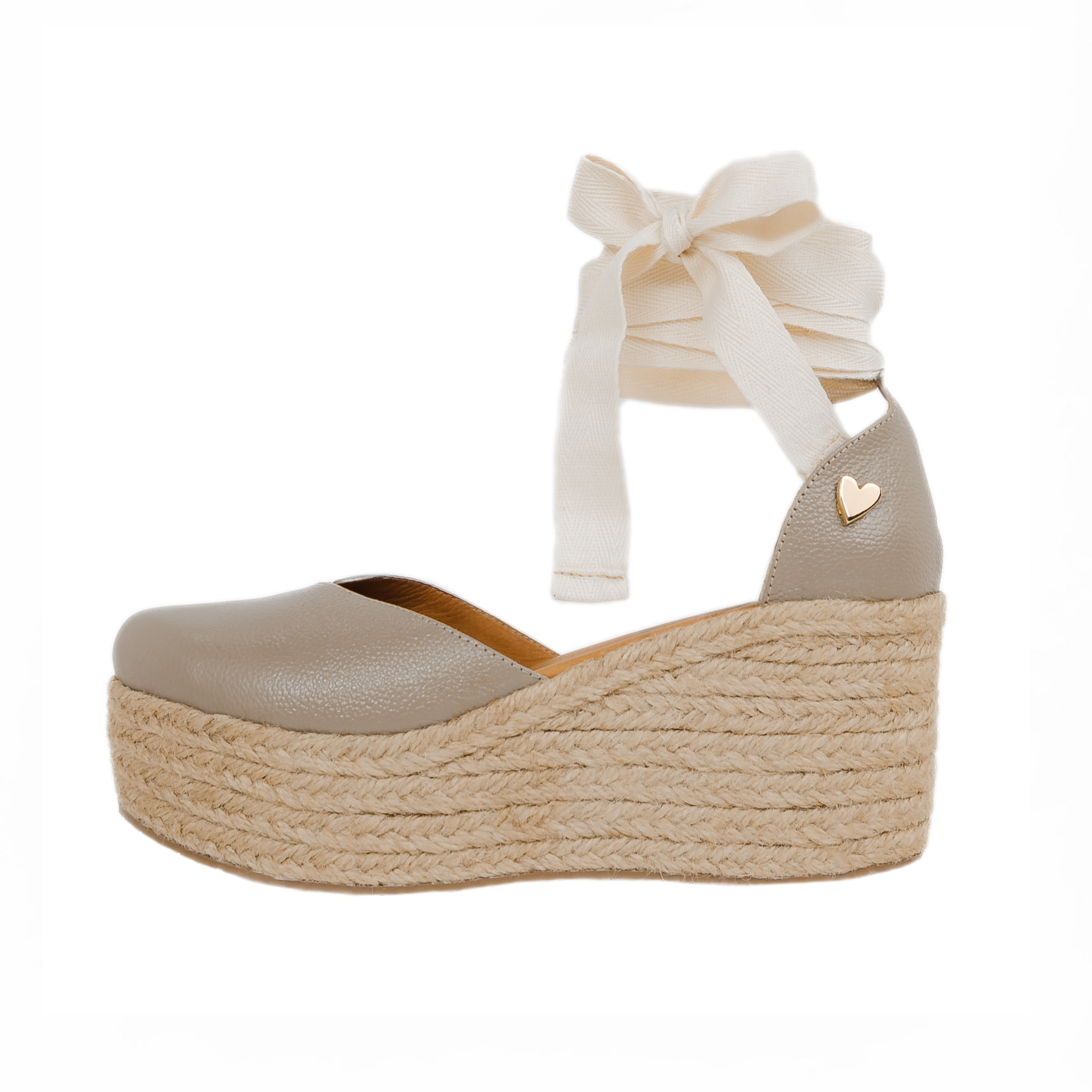 Espadrilles Taupe Suave - Plataforma Baja