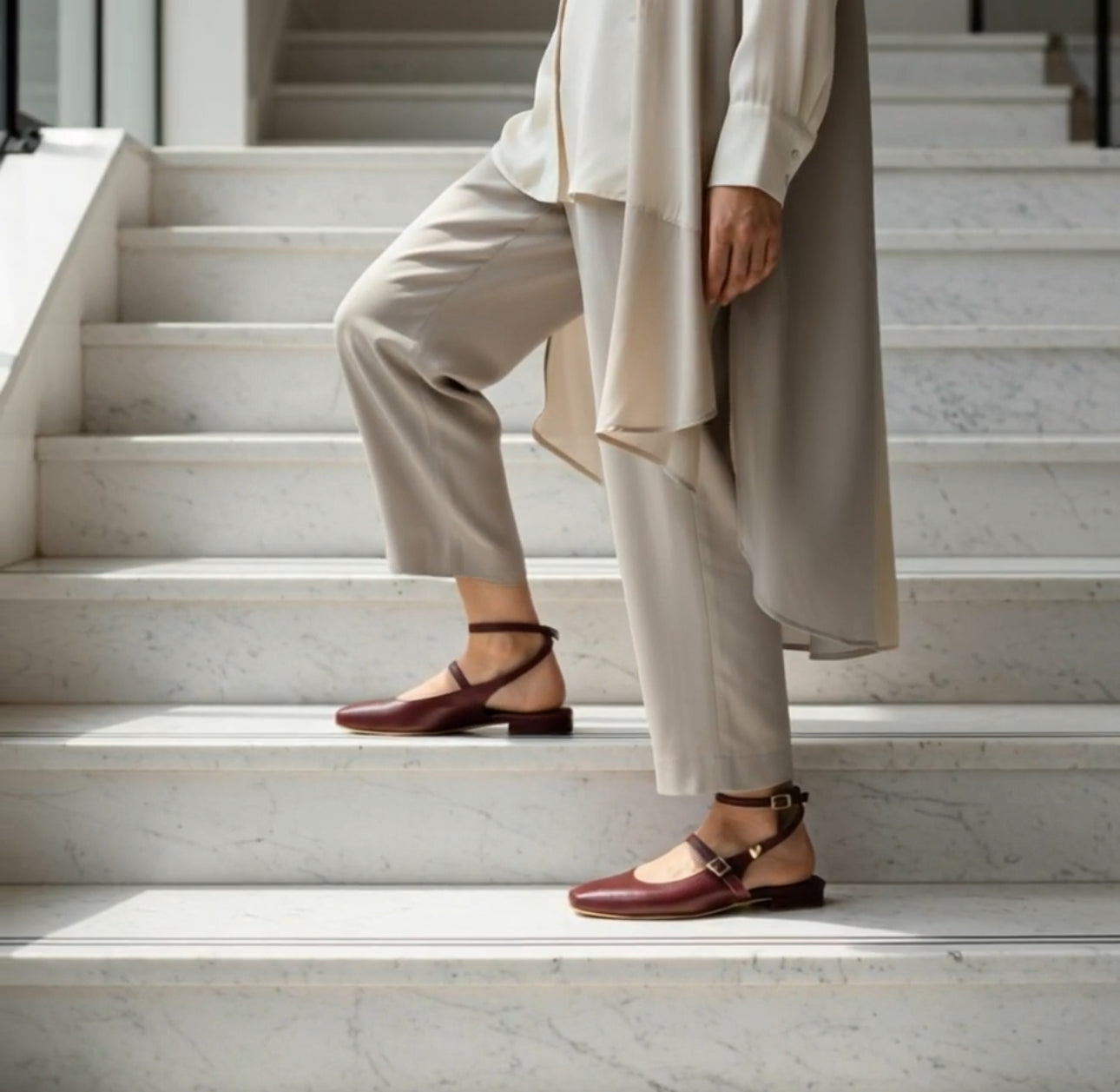 Scarlett Flats - Burgundy