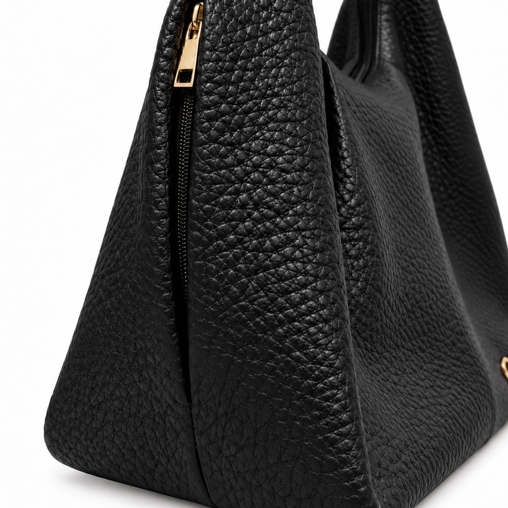 Georgina Shoulder Bag - Black [ Genuine Leather ] - PRE ORDER