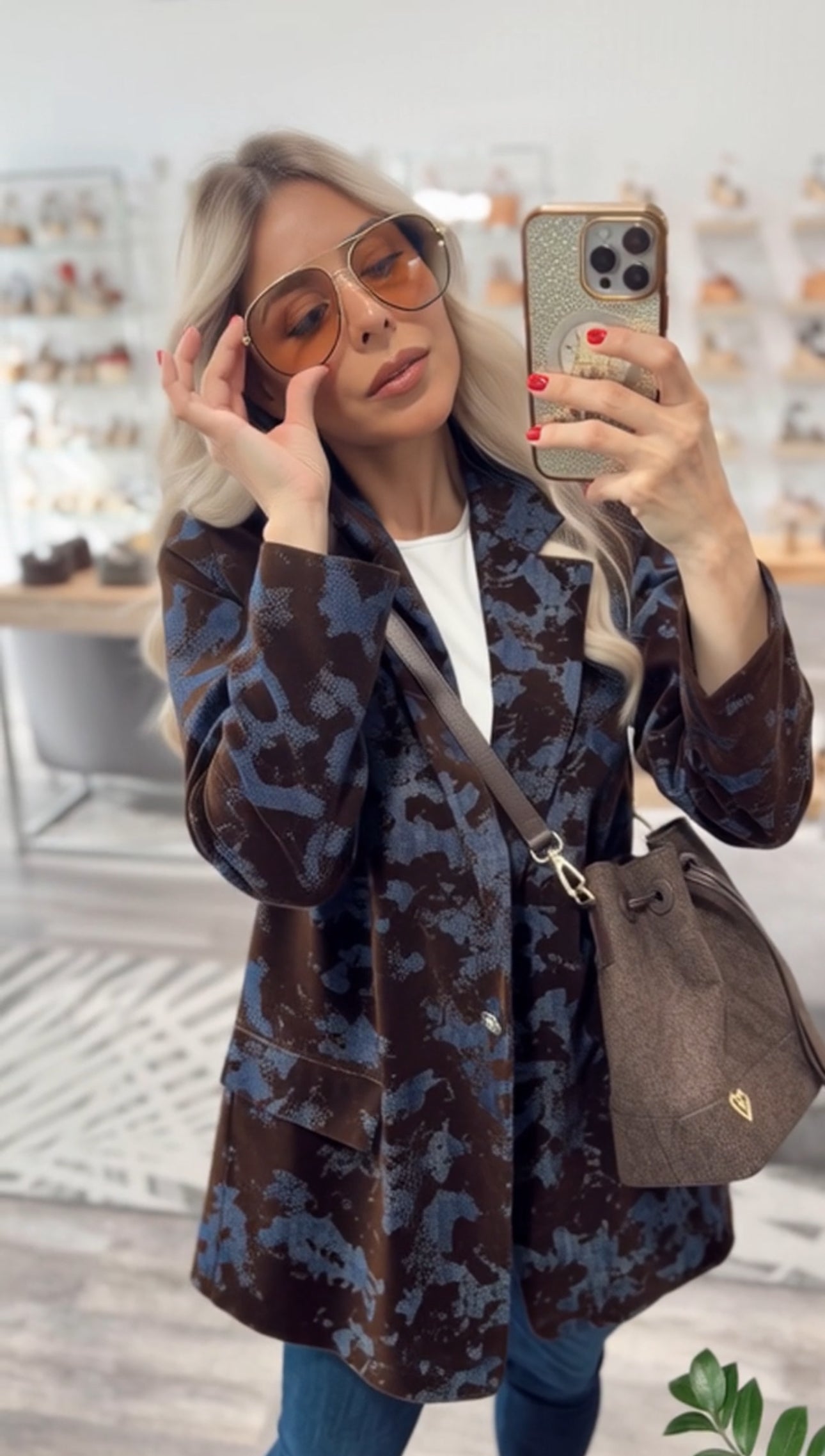 Bolso saco Molly Dual - Marrón [ Mini ]