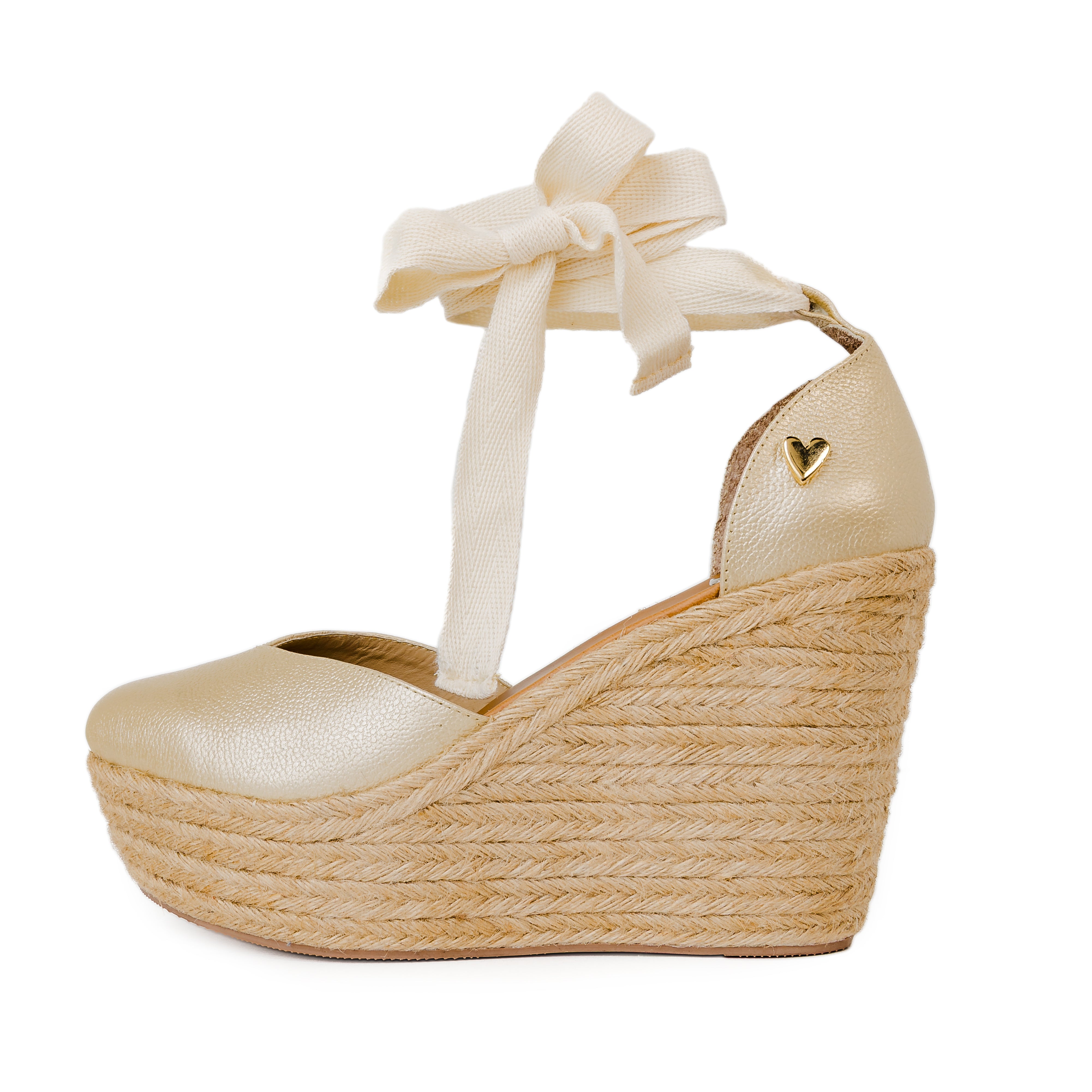 Gold Espadrilles Dual - Leather