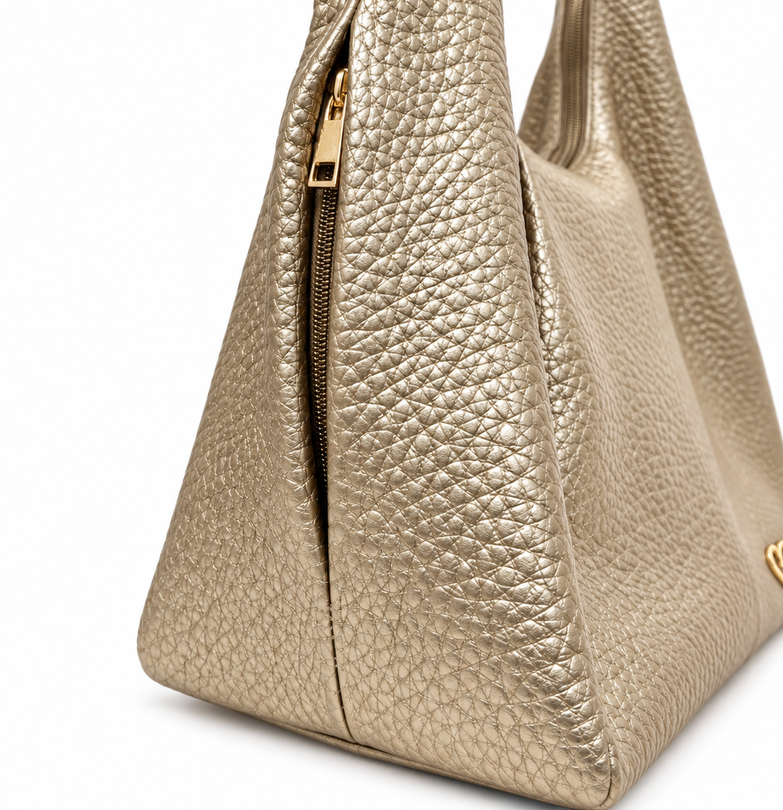 Georgina Shoulder Bag - Gold [ Genuine Leather ]