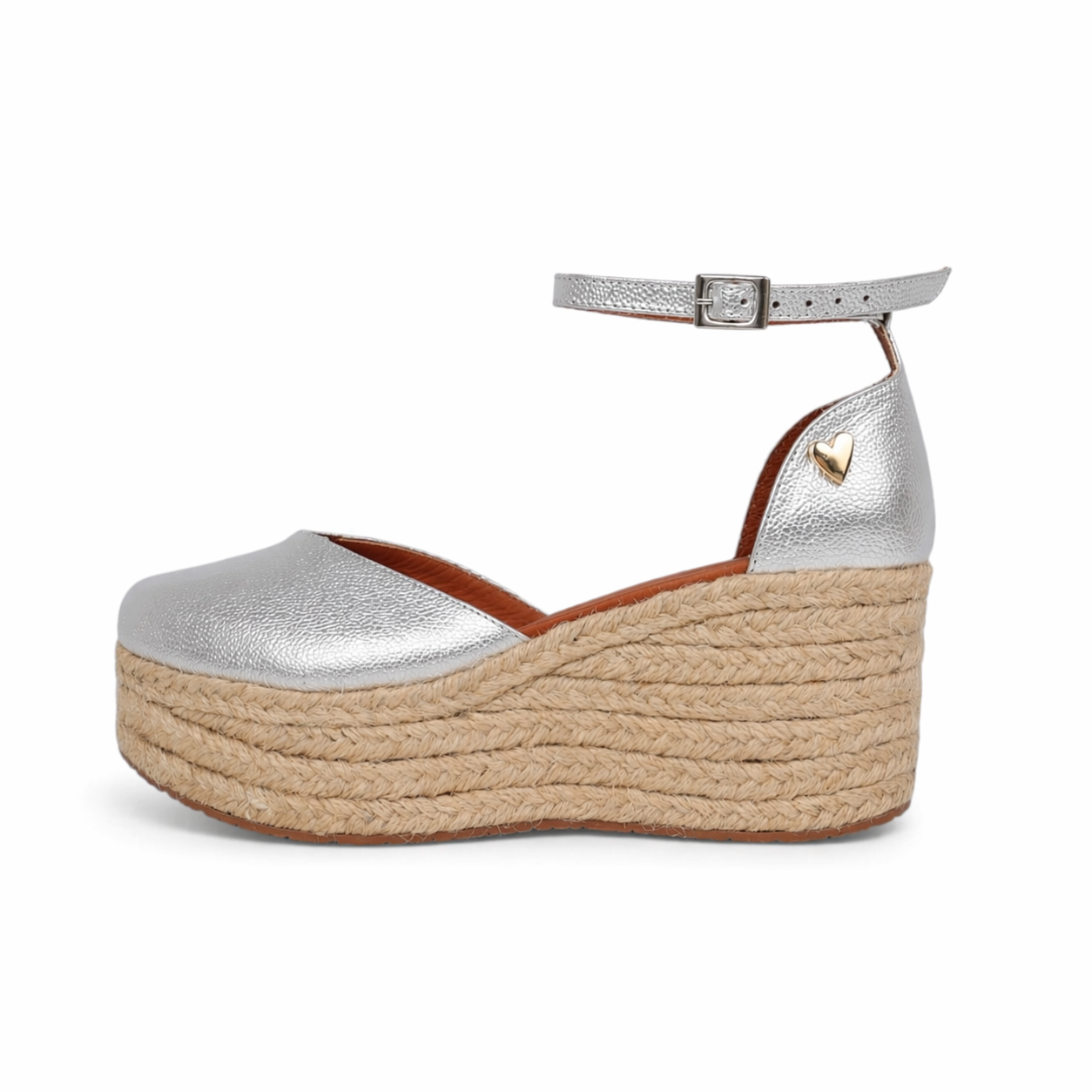 Espadrilles Plateadas - Plataforma Baja
