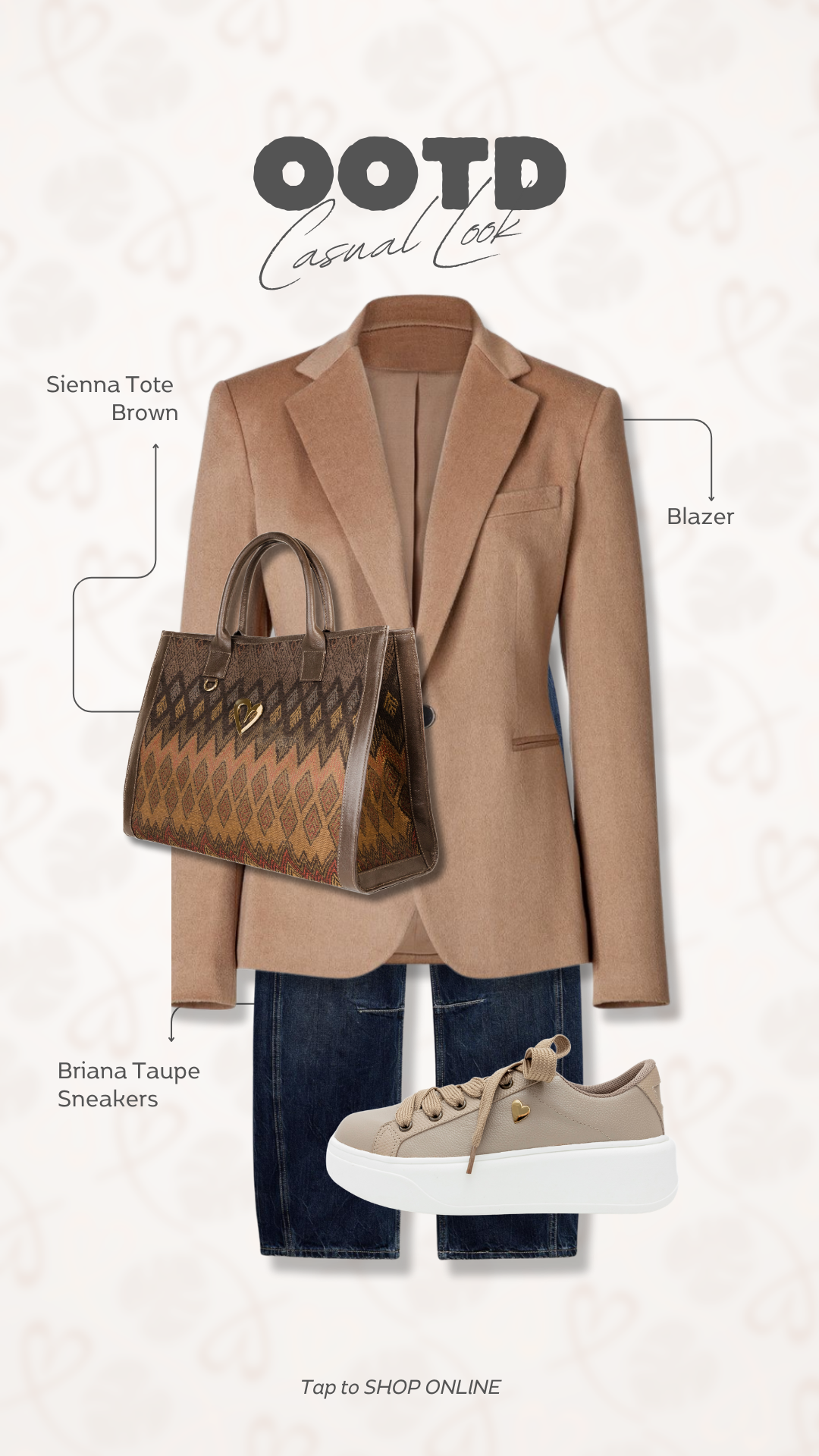 Briana Sneakers - Taupe