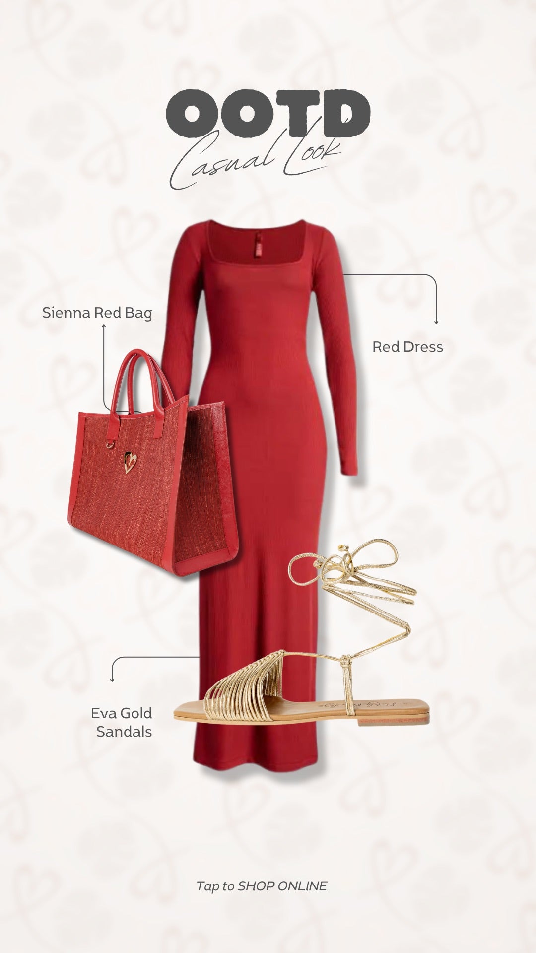 Eva Flats Sandals - Gold