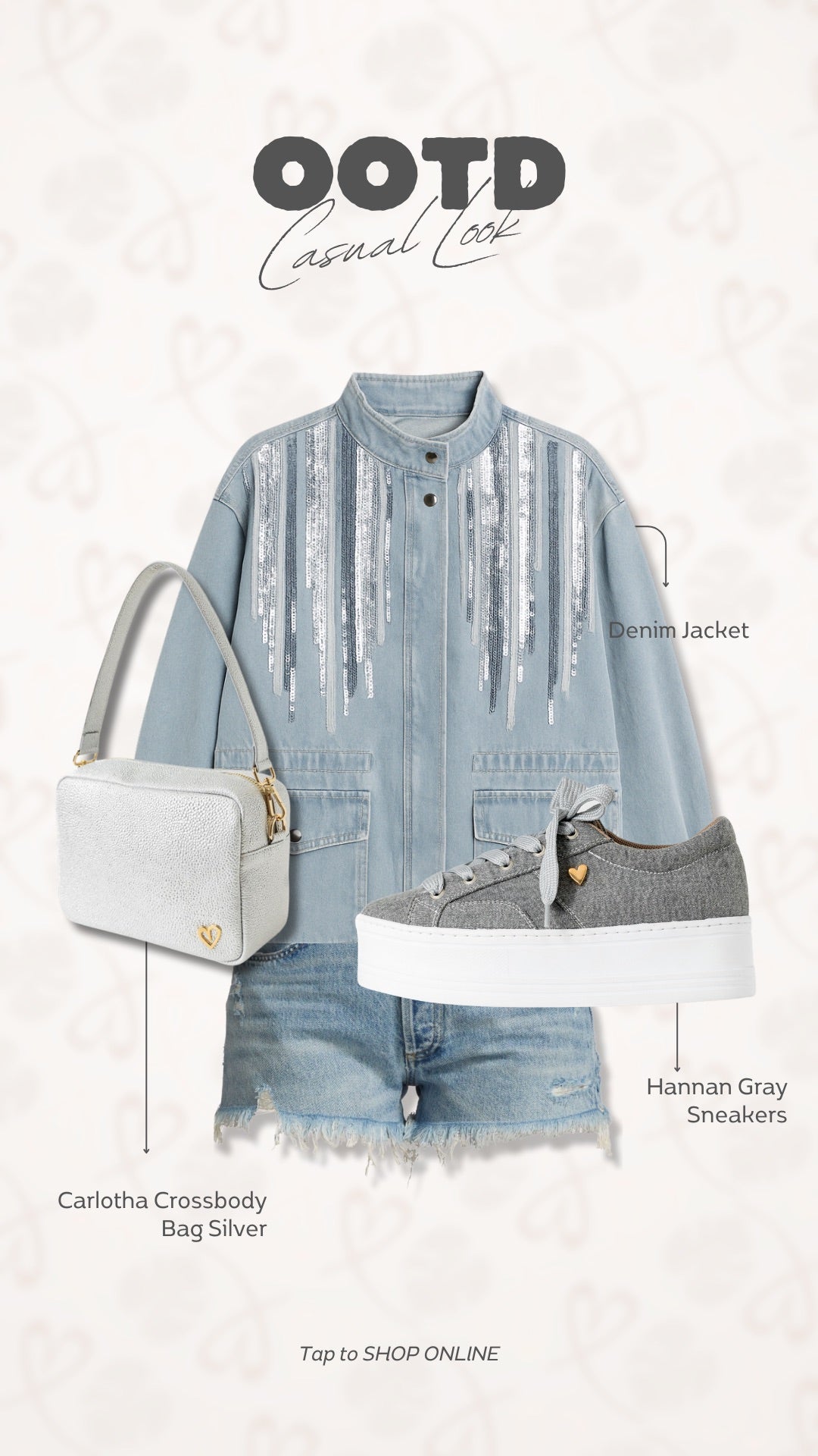 Hannan Sneakers - Jean Gris [ Sin devolución - Sin cambio ]