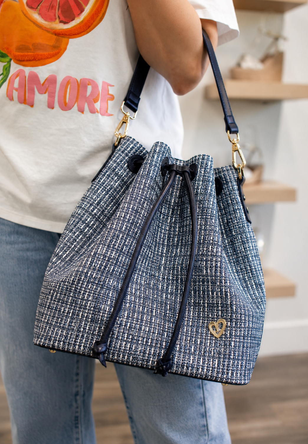 Bolso saco Molly Dual - Azul
