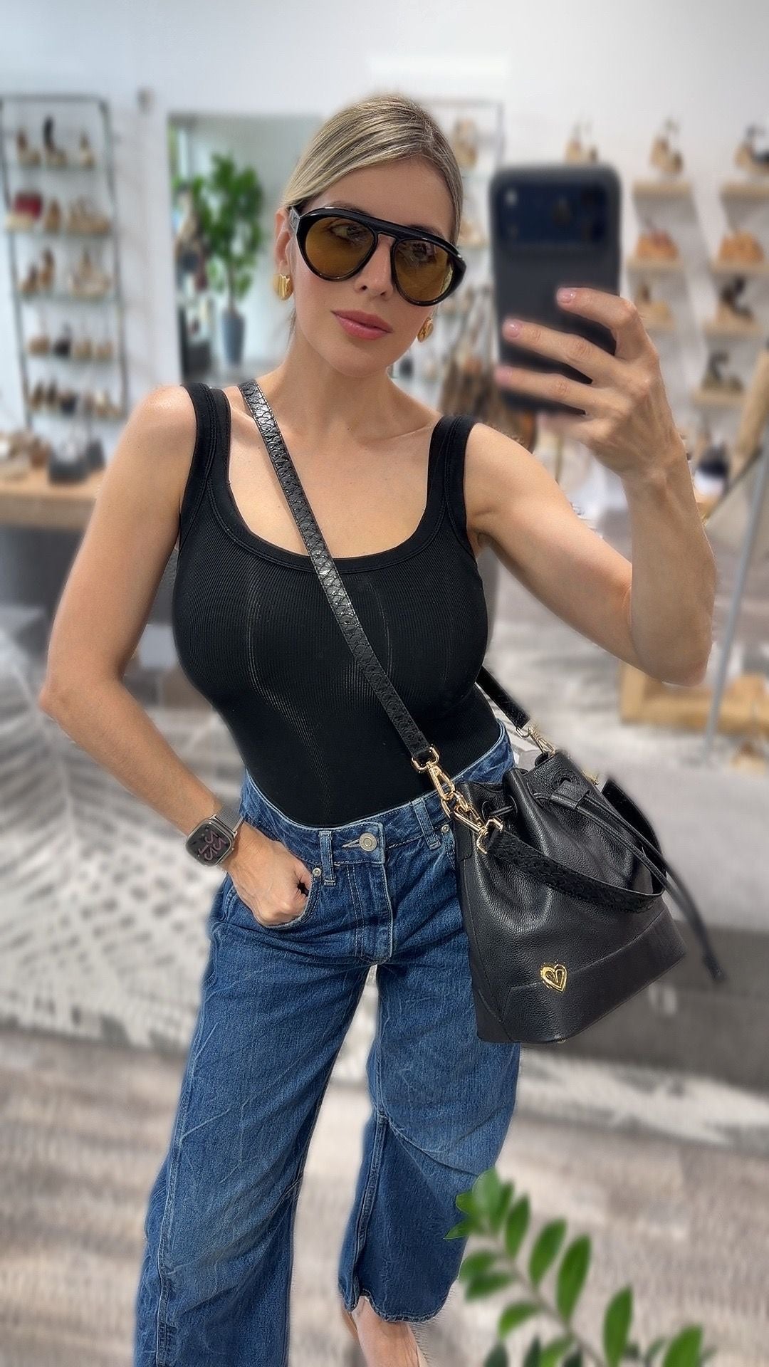 Molly Bucket Mini Bag Dual - Black