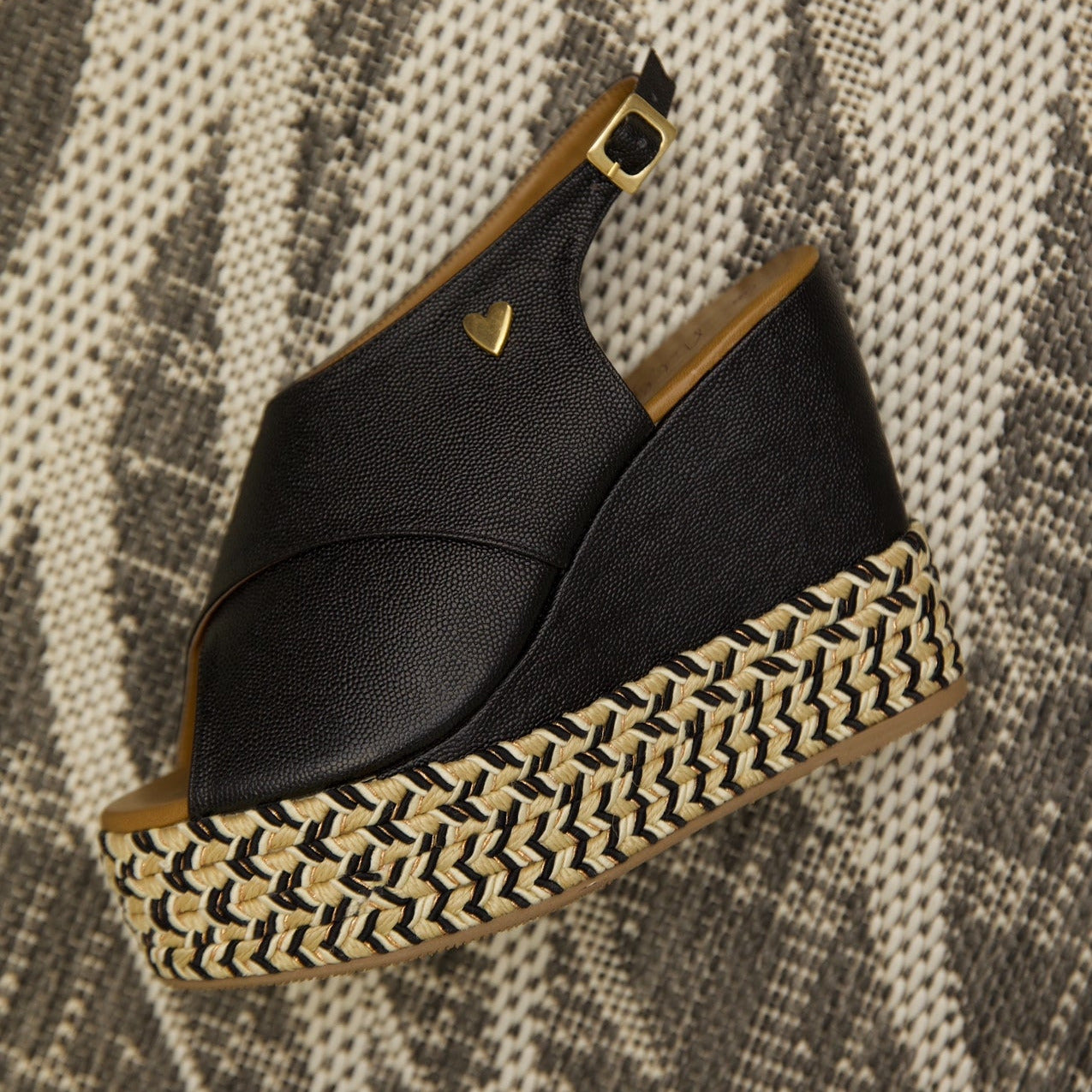 Tasya Sandals Black - Leather