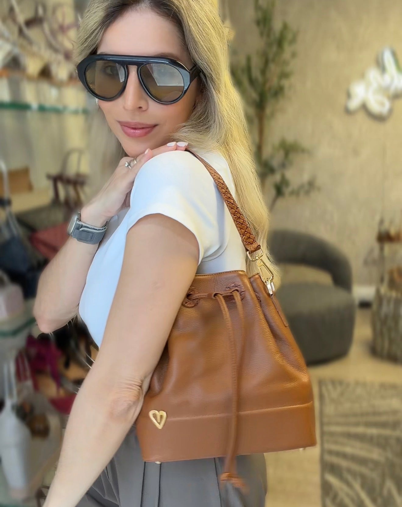 Molly Bucket Mini Bag Dual - Camel