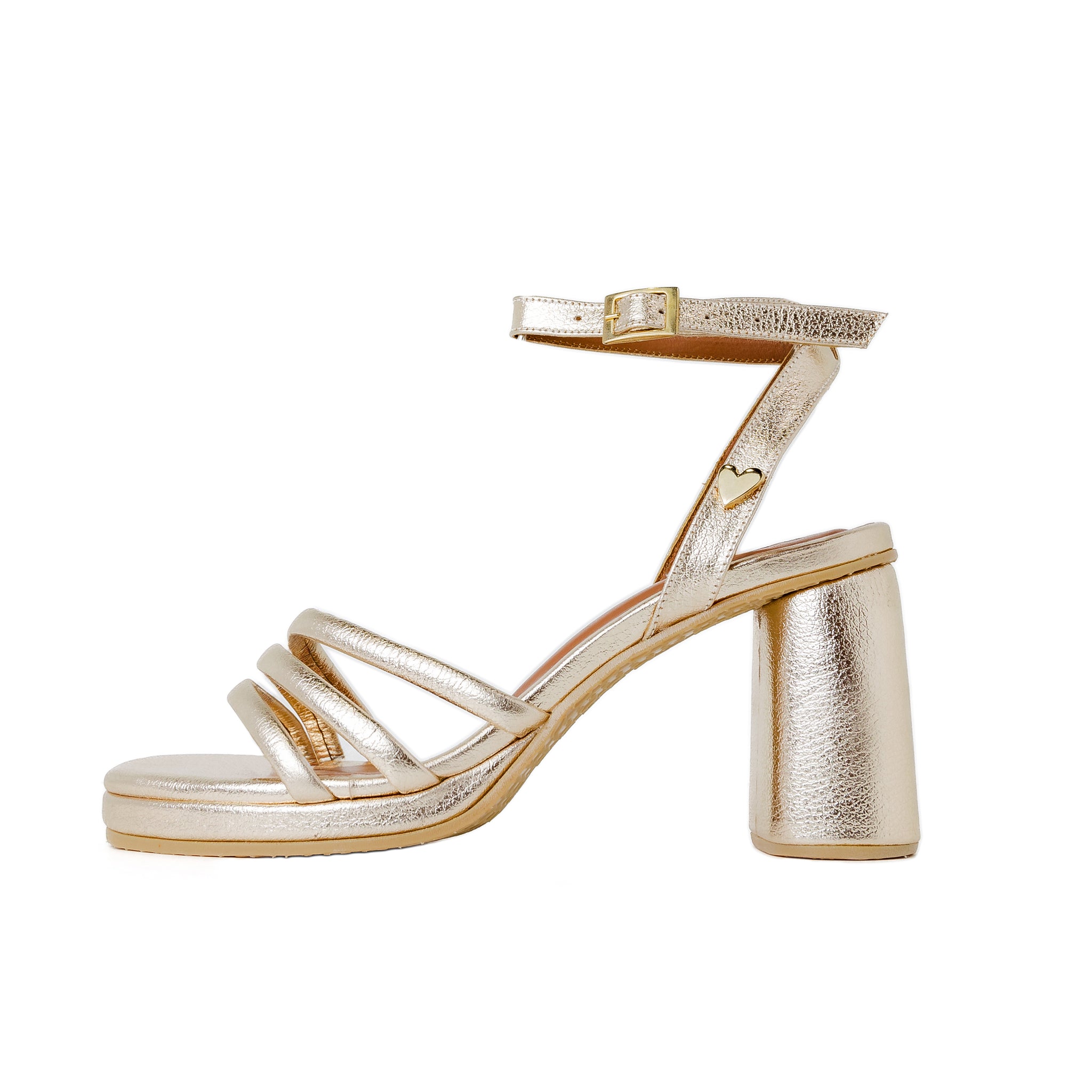 Taylor Heel Sandals - Gold