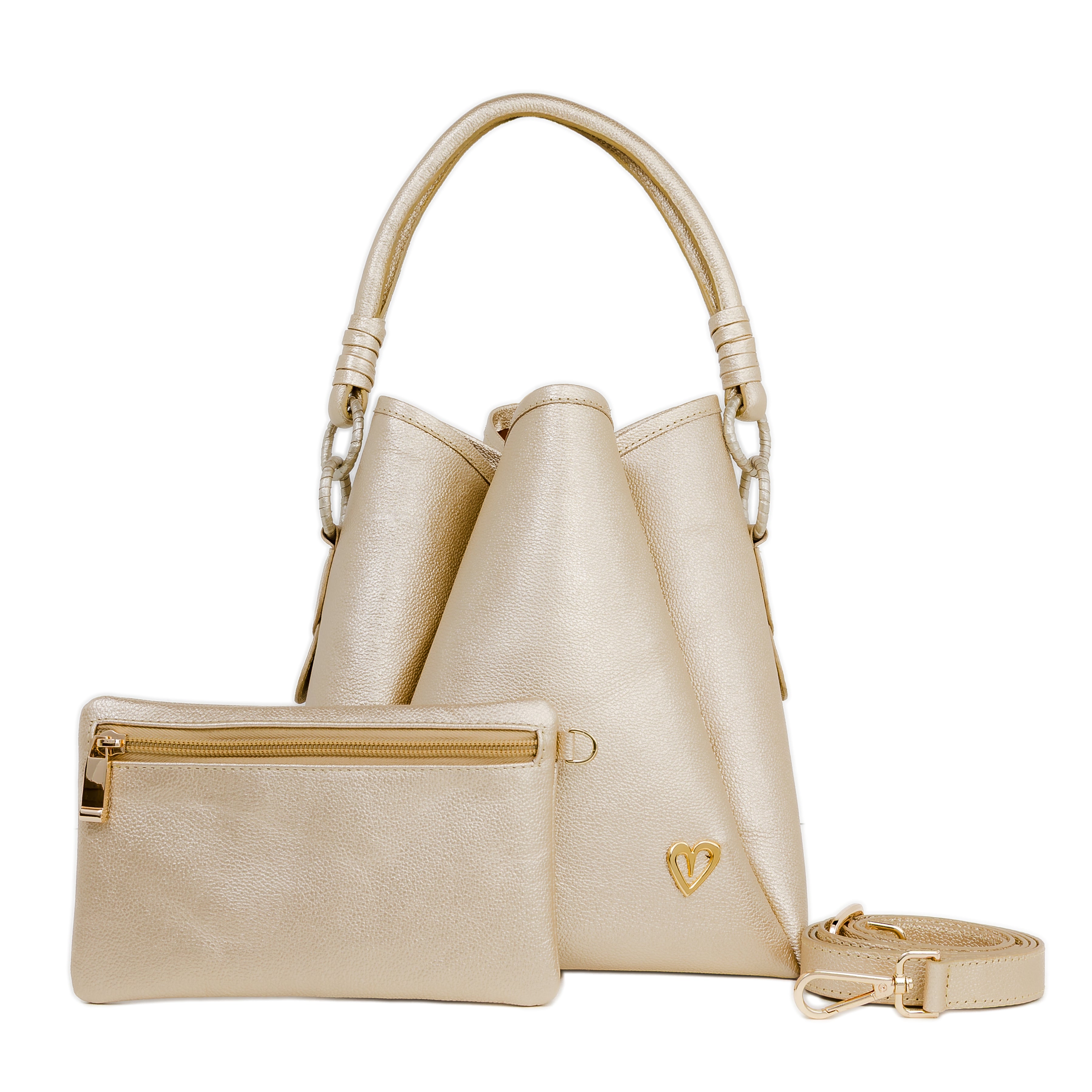 Bolso saco Selene - Dorado
