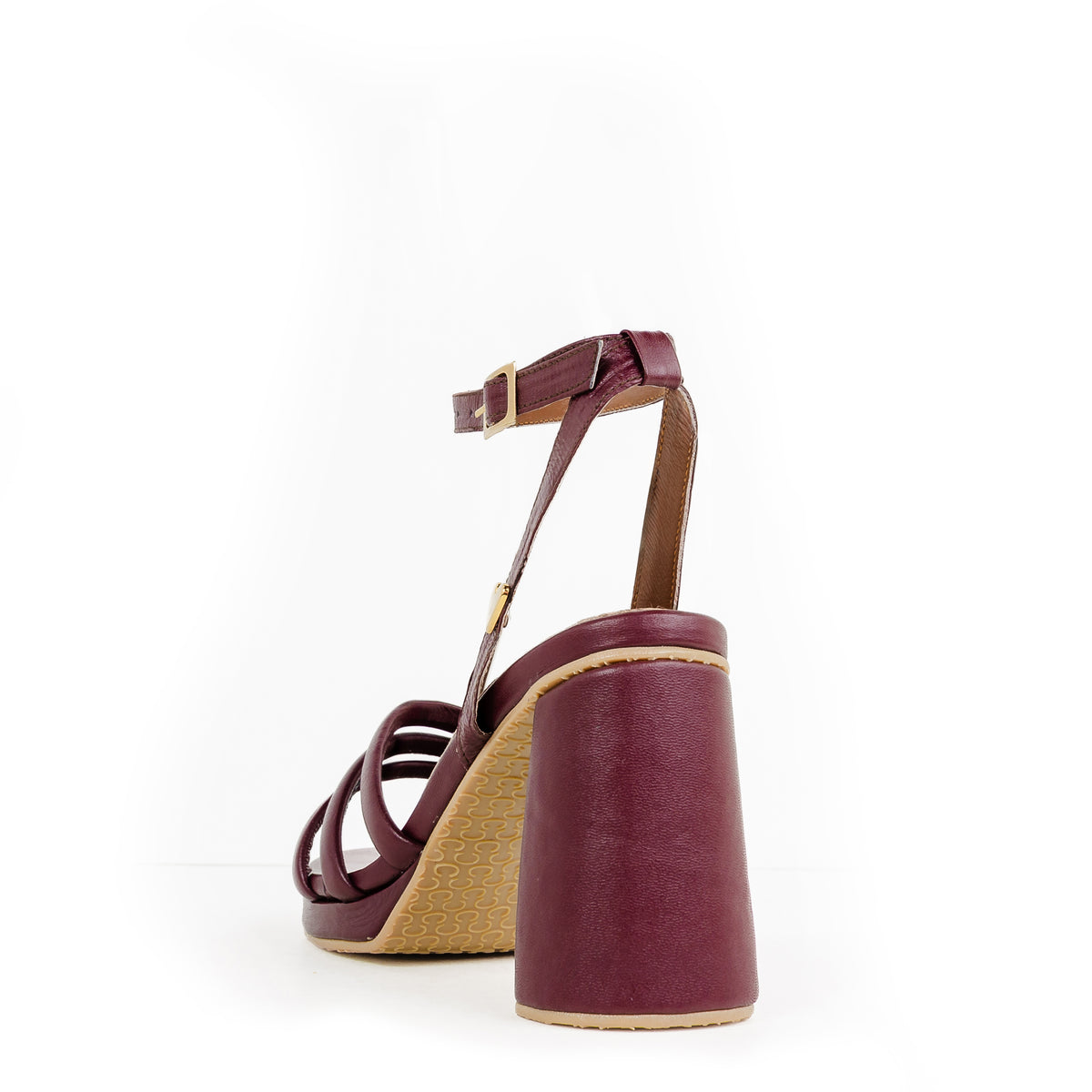 Taylor Heel Sandals - Burgundy