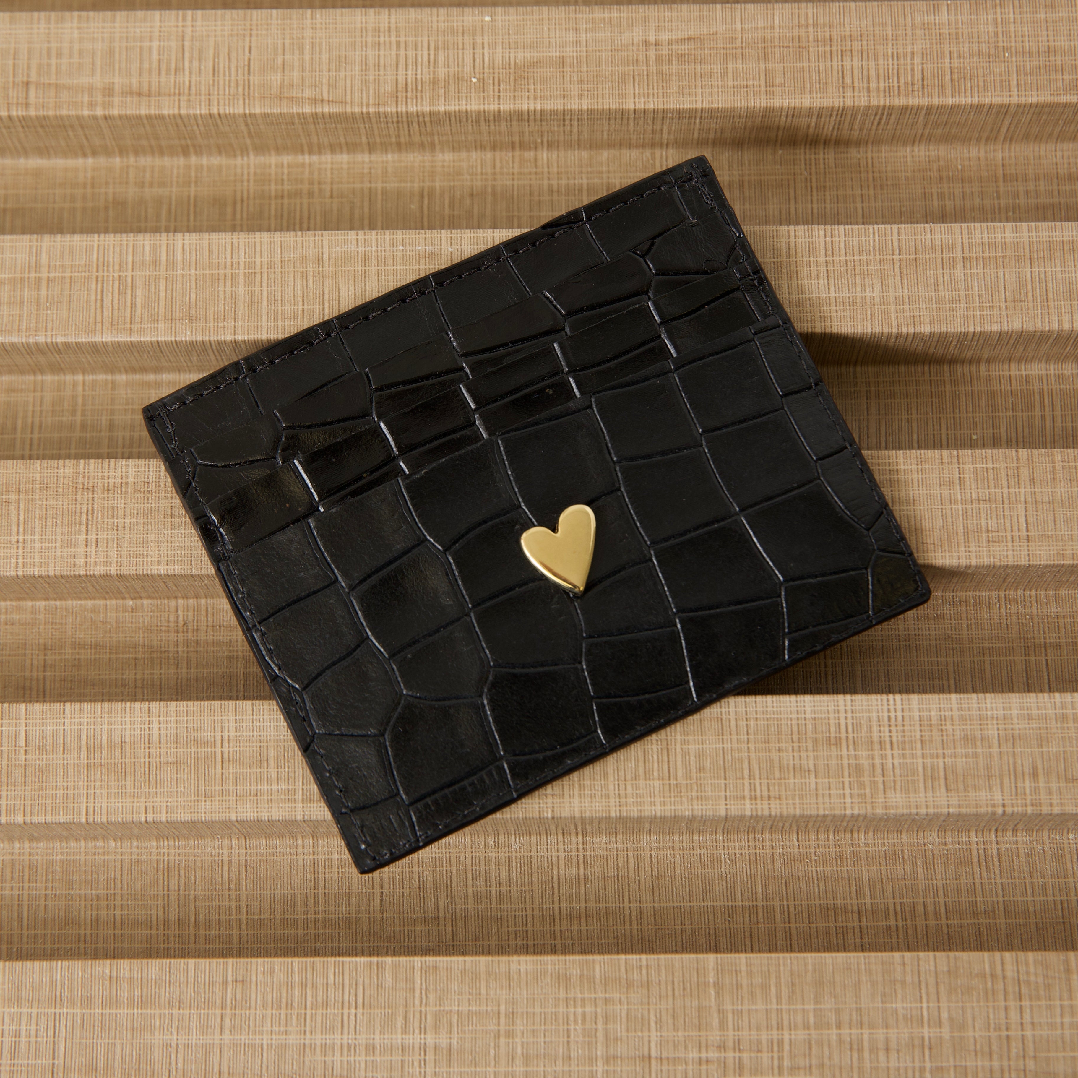 Cardholder - Black by nataly mendez Size Info 10 cm x 8 cm,  Details &amp; Care Genuine Leather