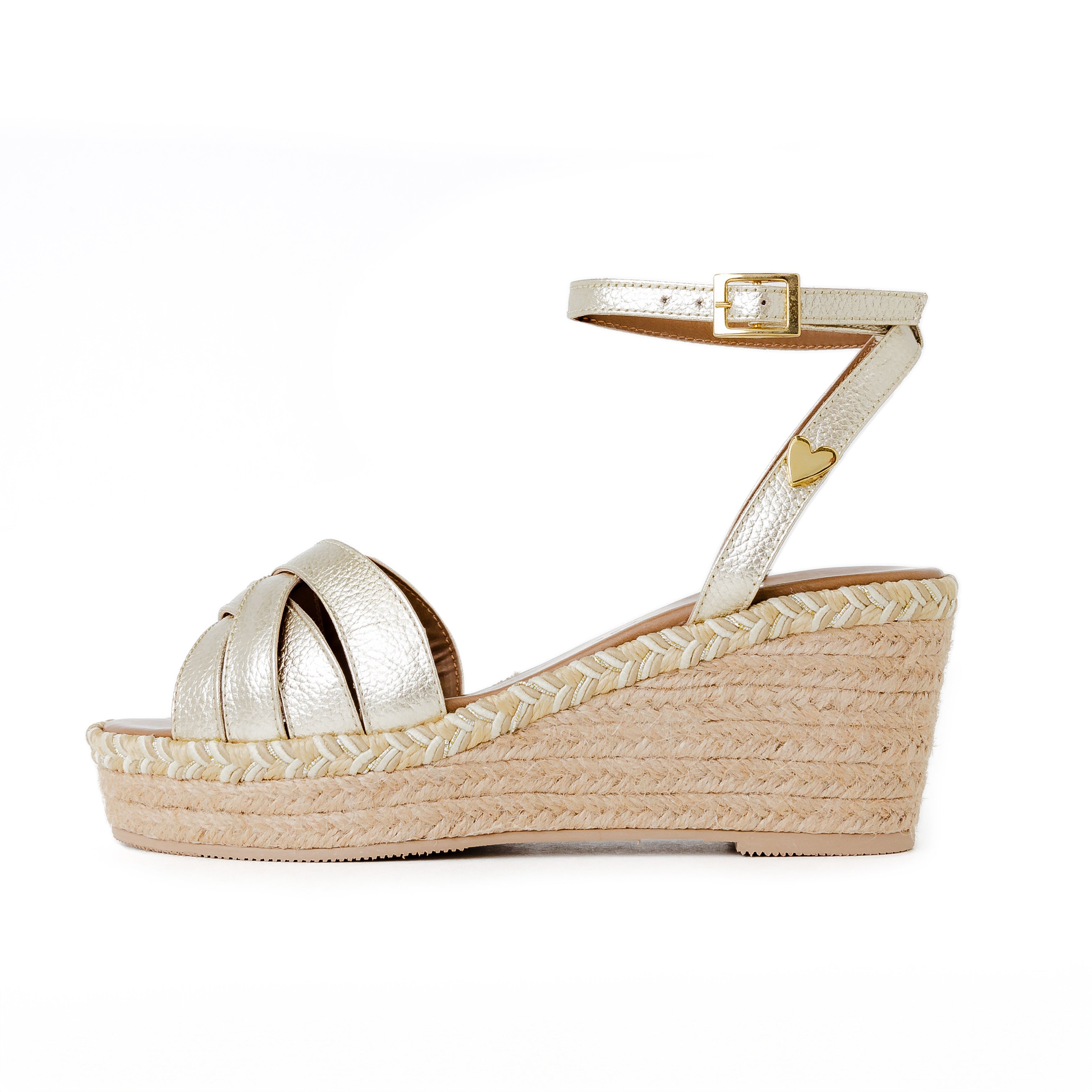 Claudine Sandals Gold - Low High