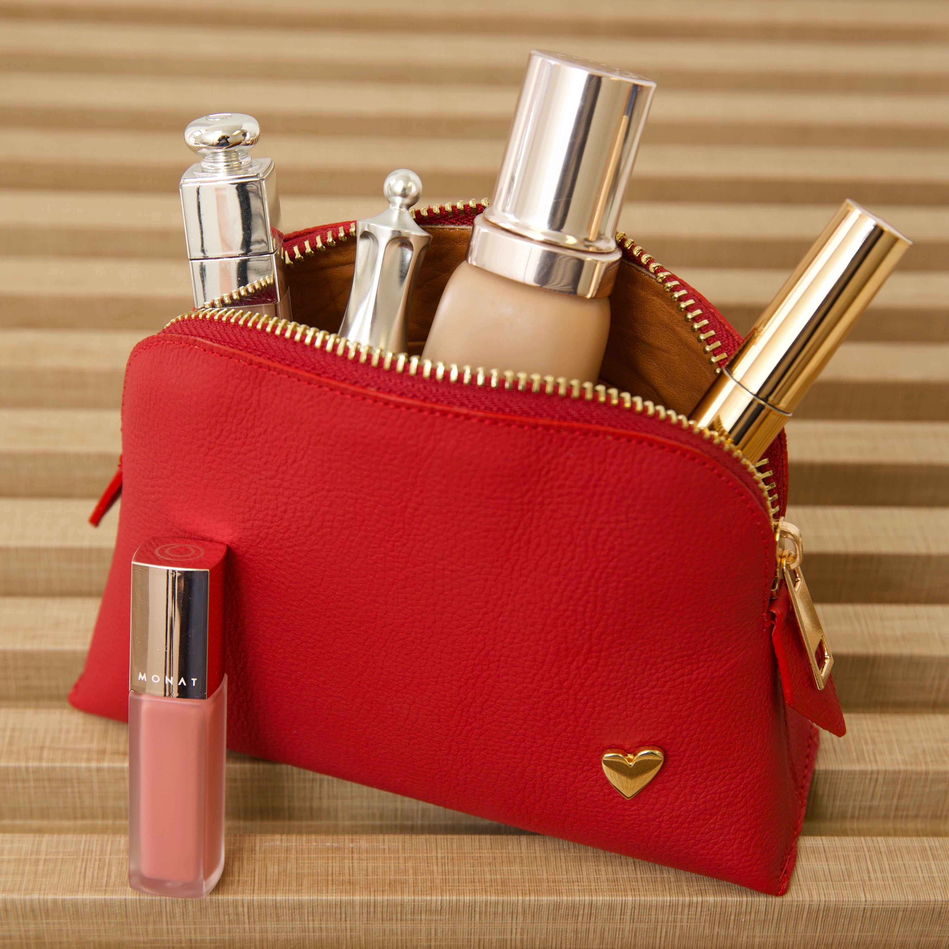 Red buy makeup pouch