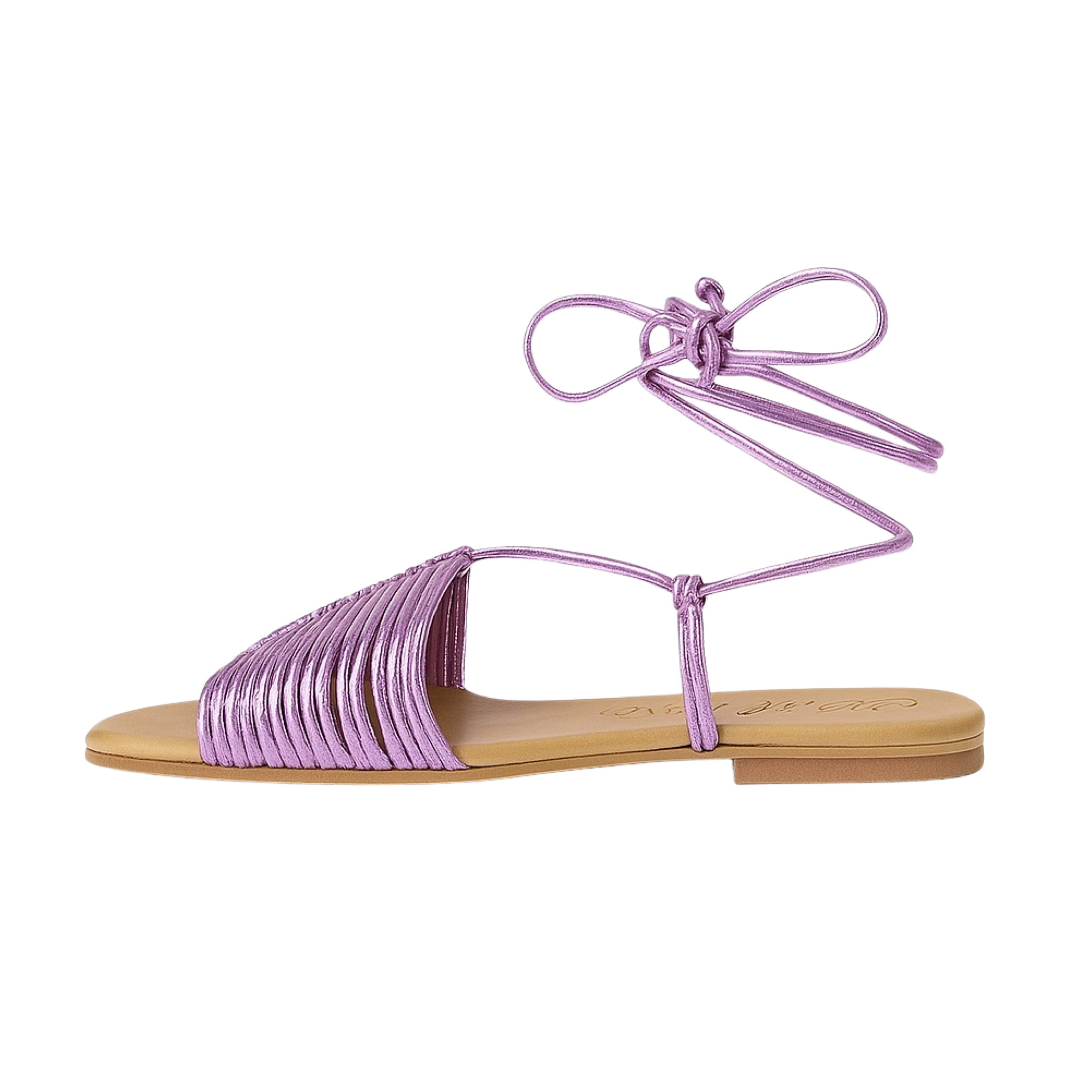 Eva Flats Sandals - Lila