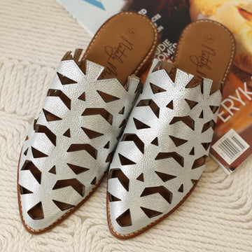 Flats Hoja - Silver