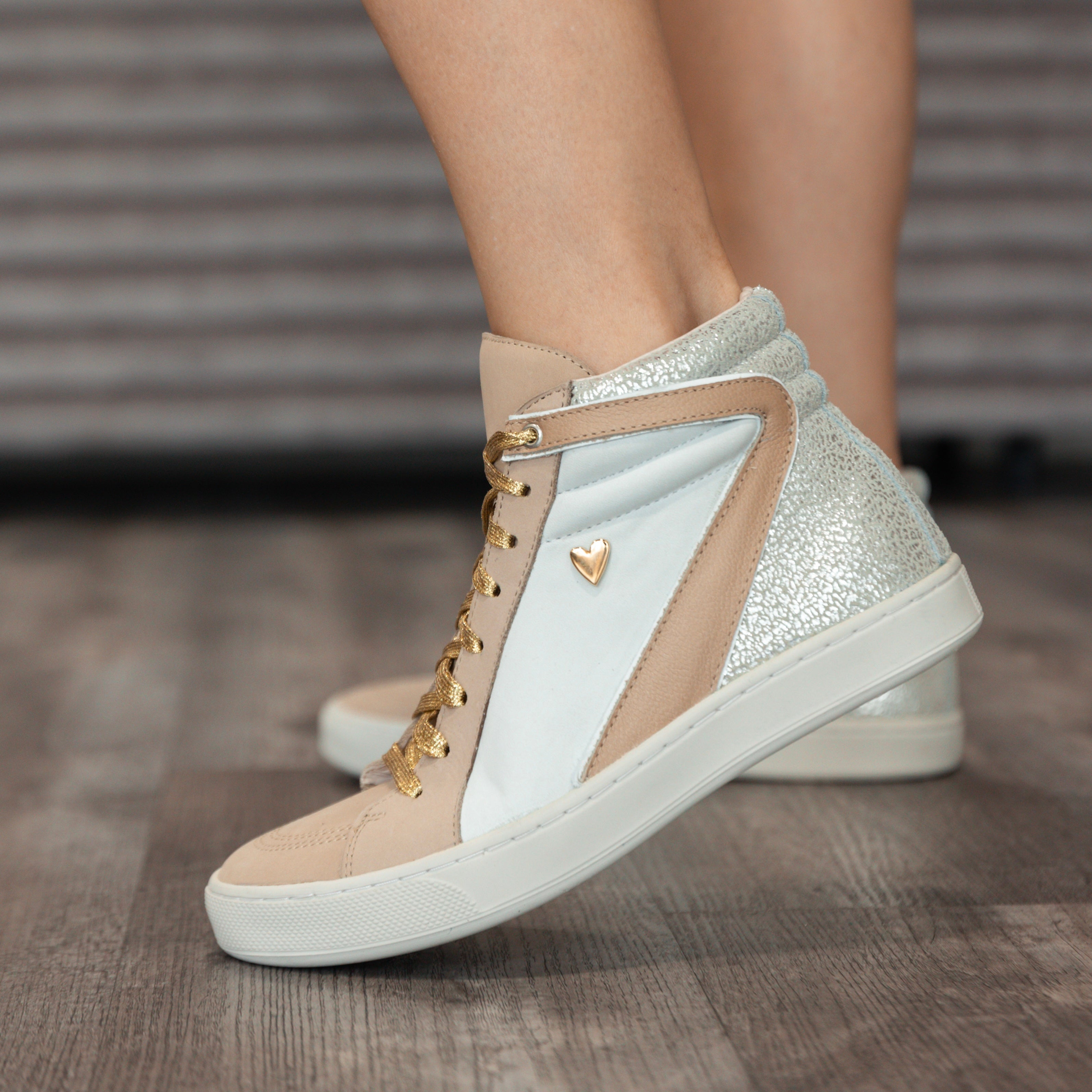 Joie High Top Sneakers - Beige